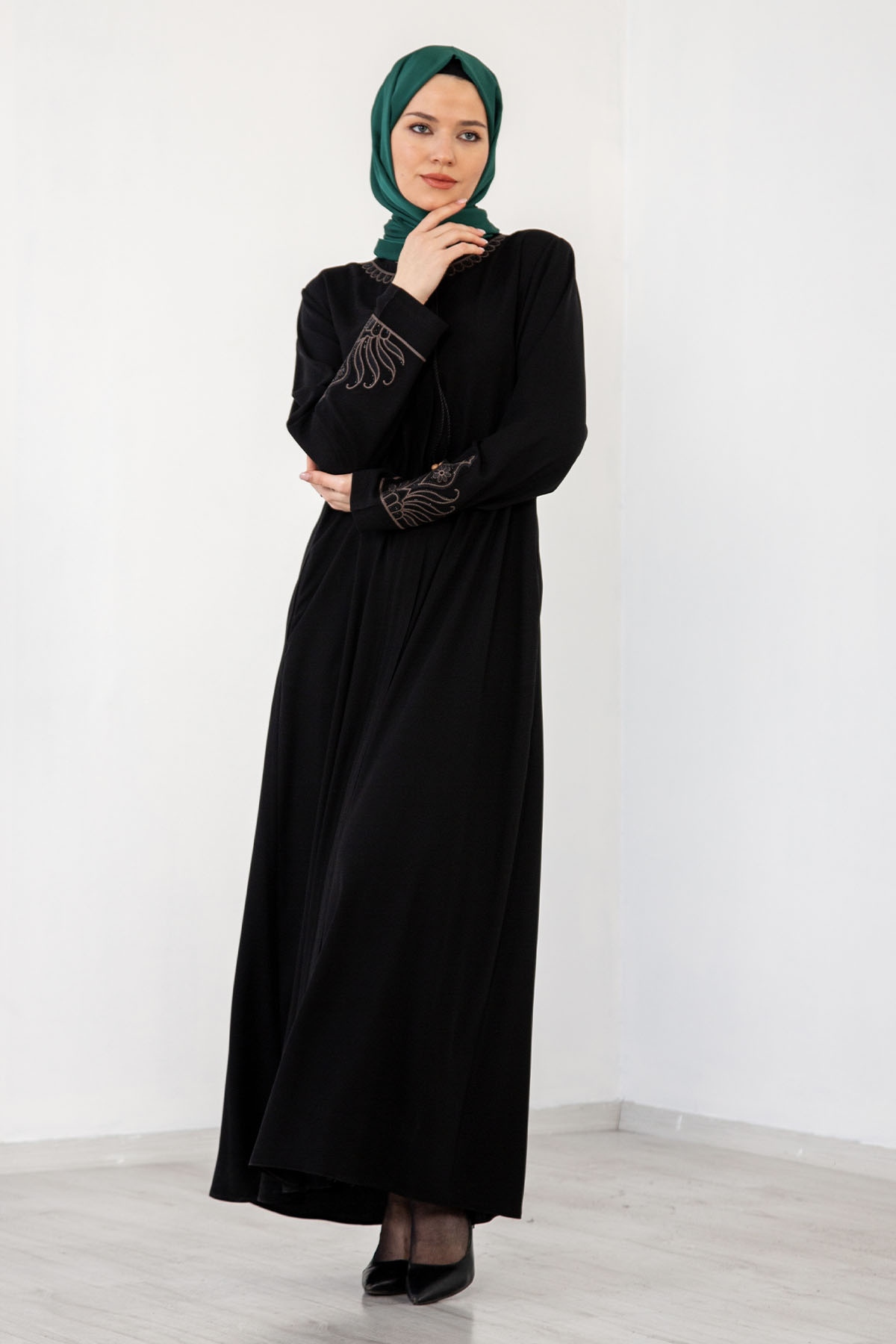 1094 Ferace 50-600 Krp - Siyah - 4