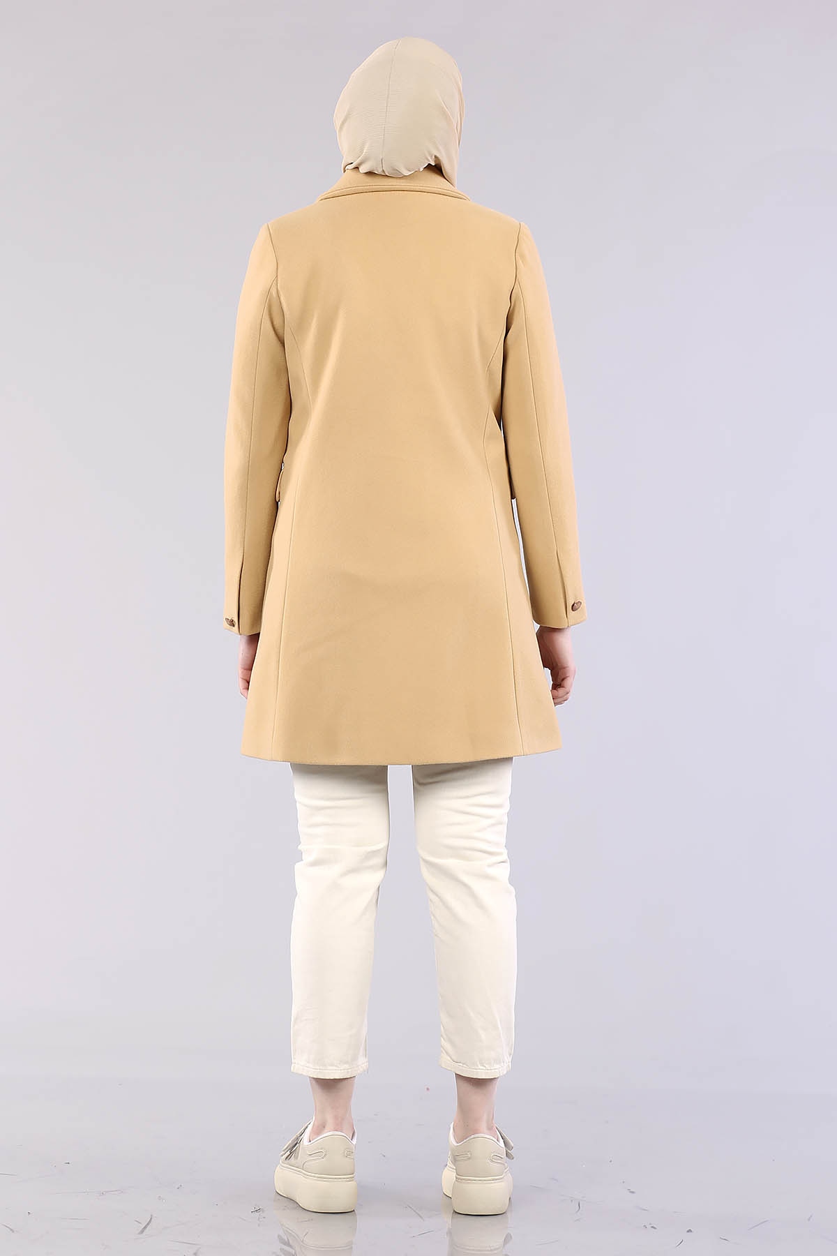 1109-50 çift Düğme Kap S-m-l - Camel - 5