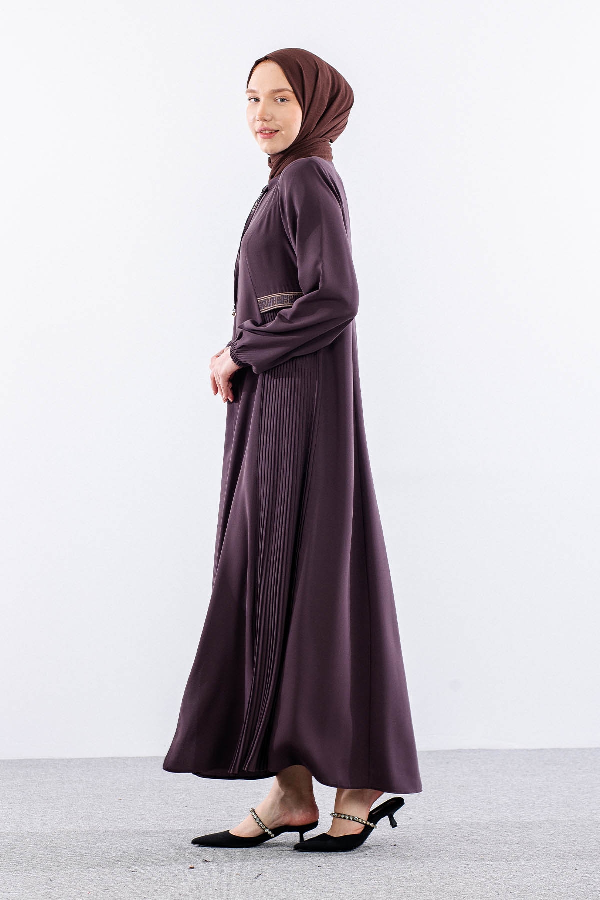 1114 Ferace 44-50 İzel Krep Yaz Kumas - K_vizon - 4