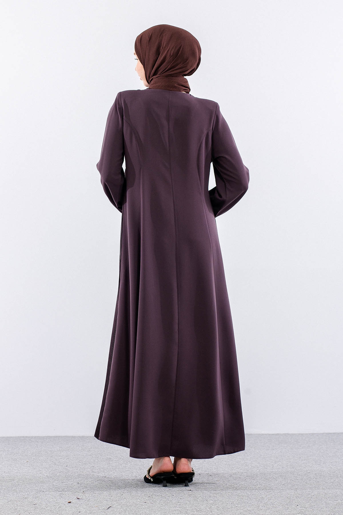 1114 Ferace 44-50 İzel Krep Yaz Kumas - K_vizon - 5