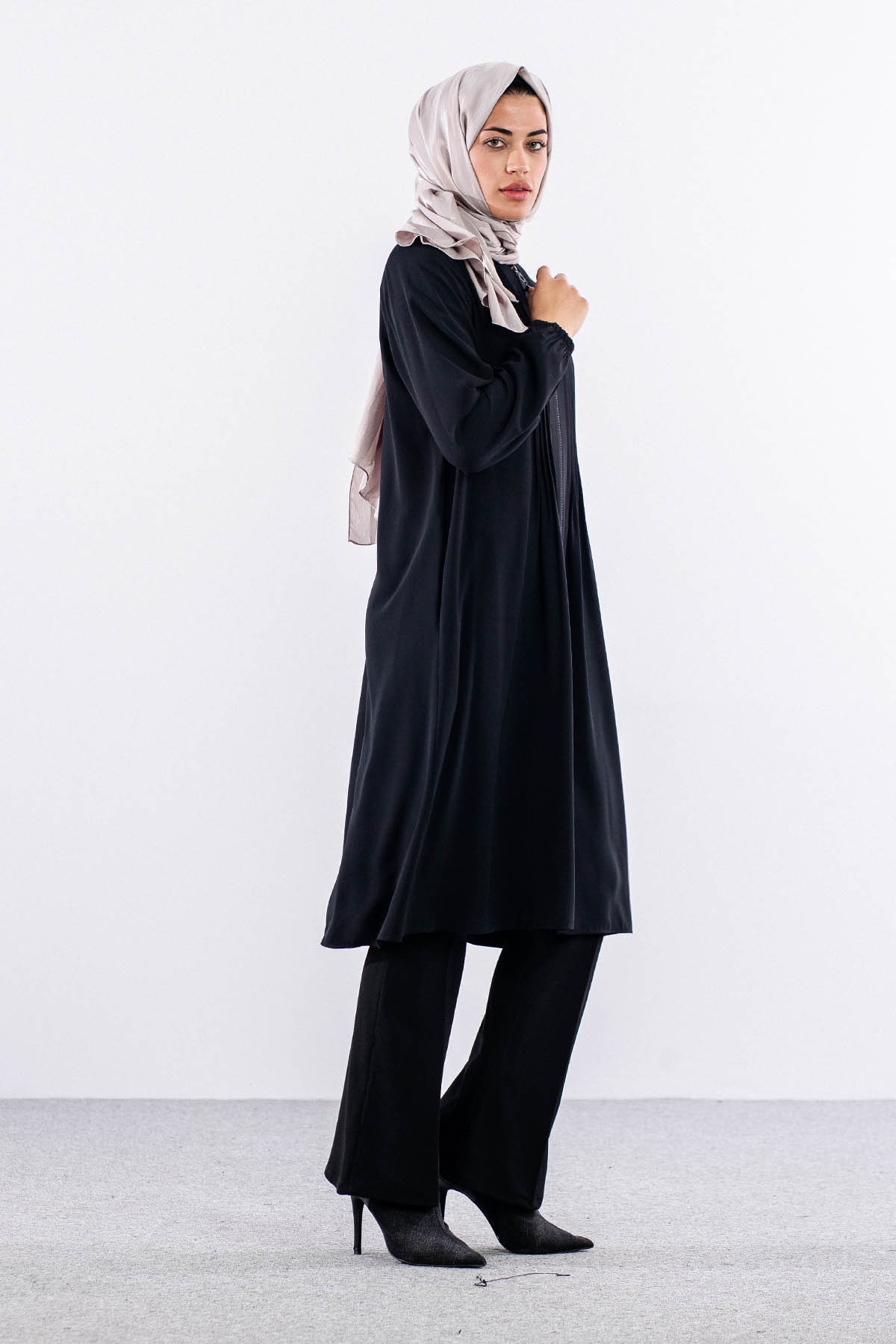 1120 Tunik 44-54 Panama - Siyah - 2