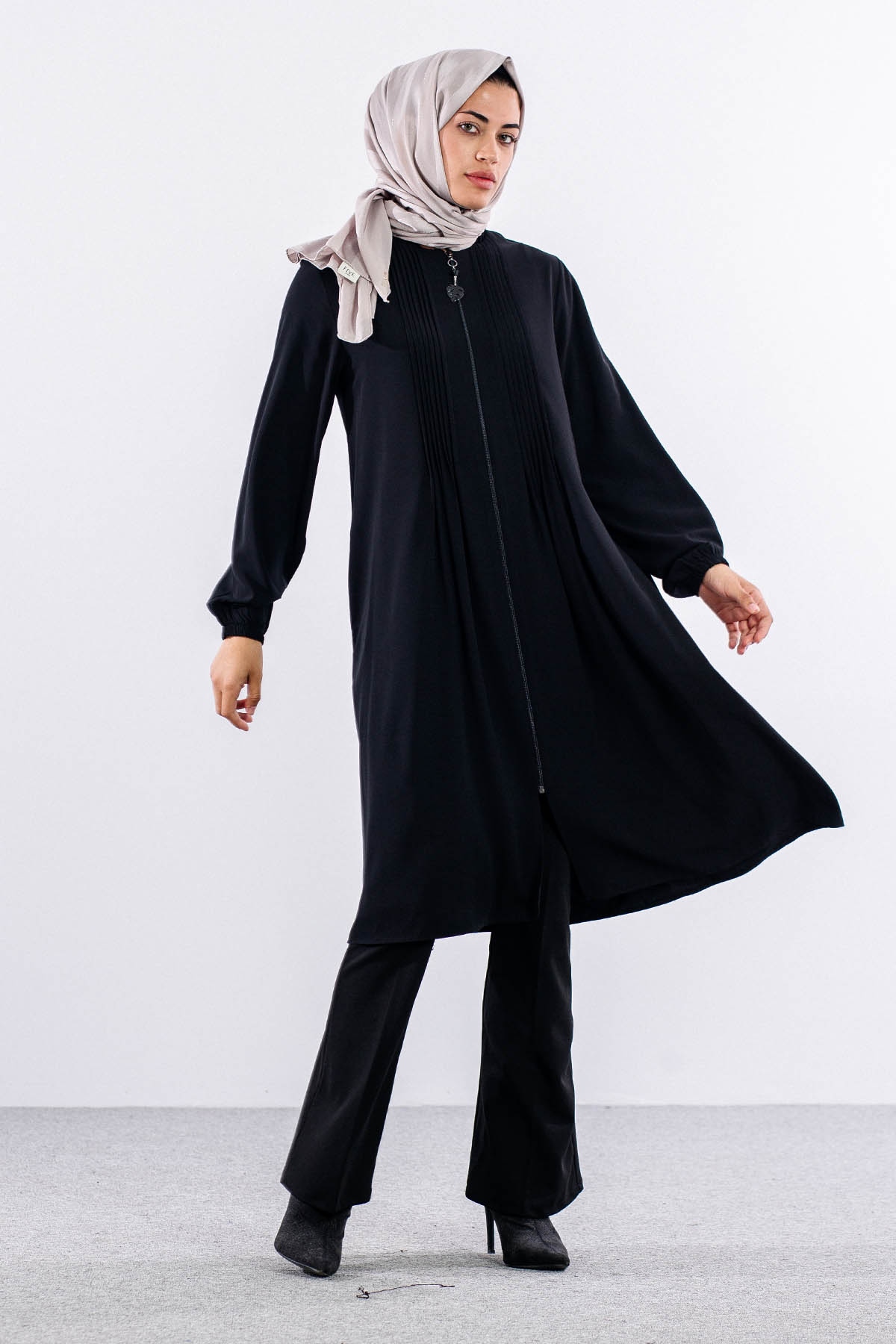 1120 Tunik 44-54 Panama - Siyah - 3