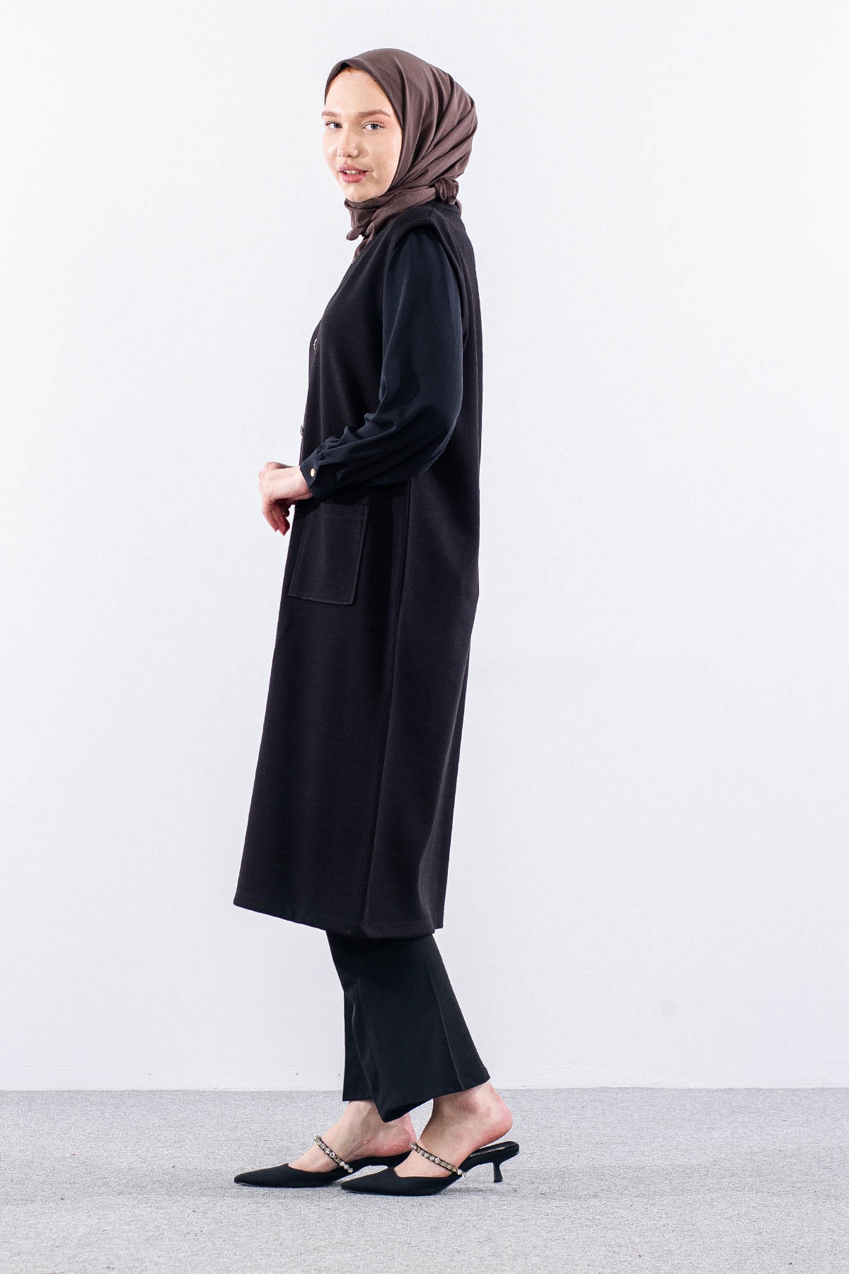 1146 Yelek L-4xl - Siyah - 3