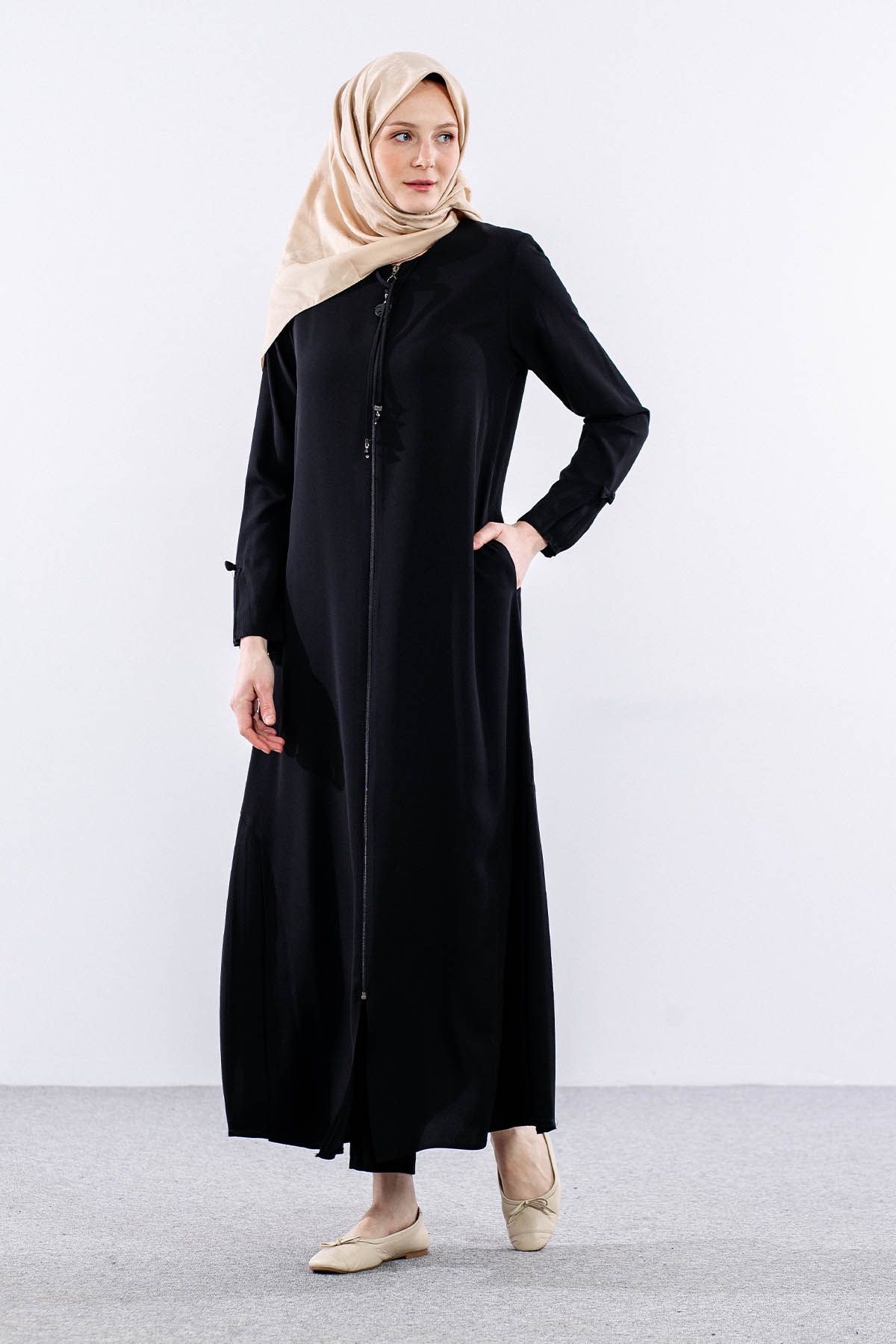 1165 Ferace 40-50 Gülten - Siyah - 2