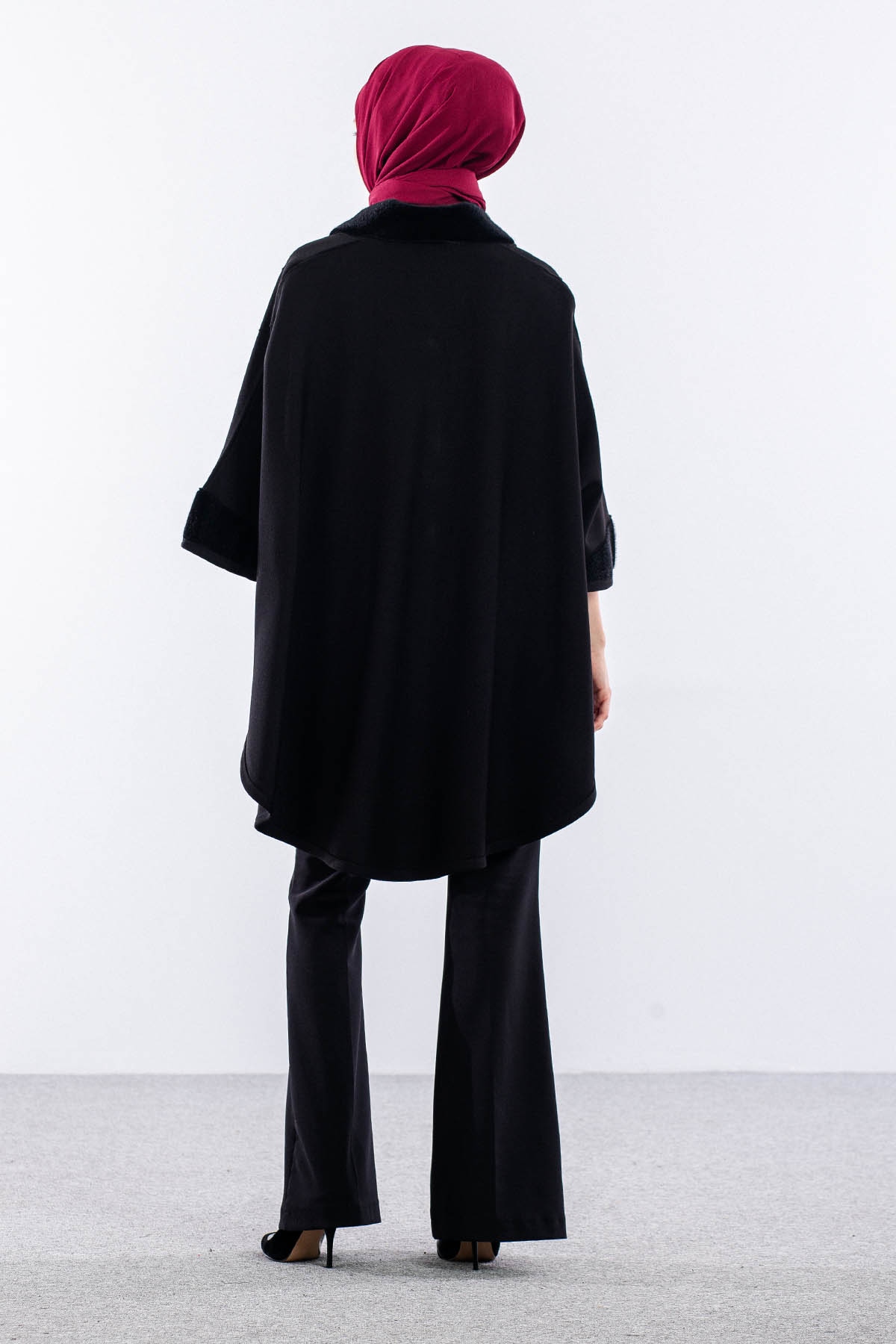 1173 Pelerin Panço L-2xl - Siyah - 5