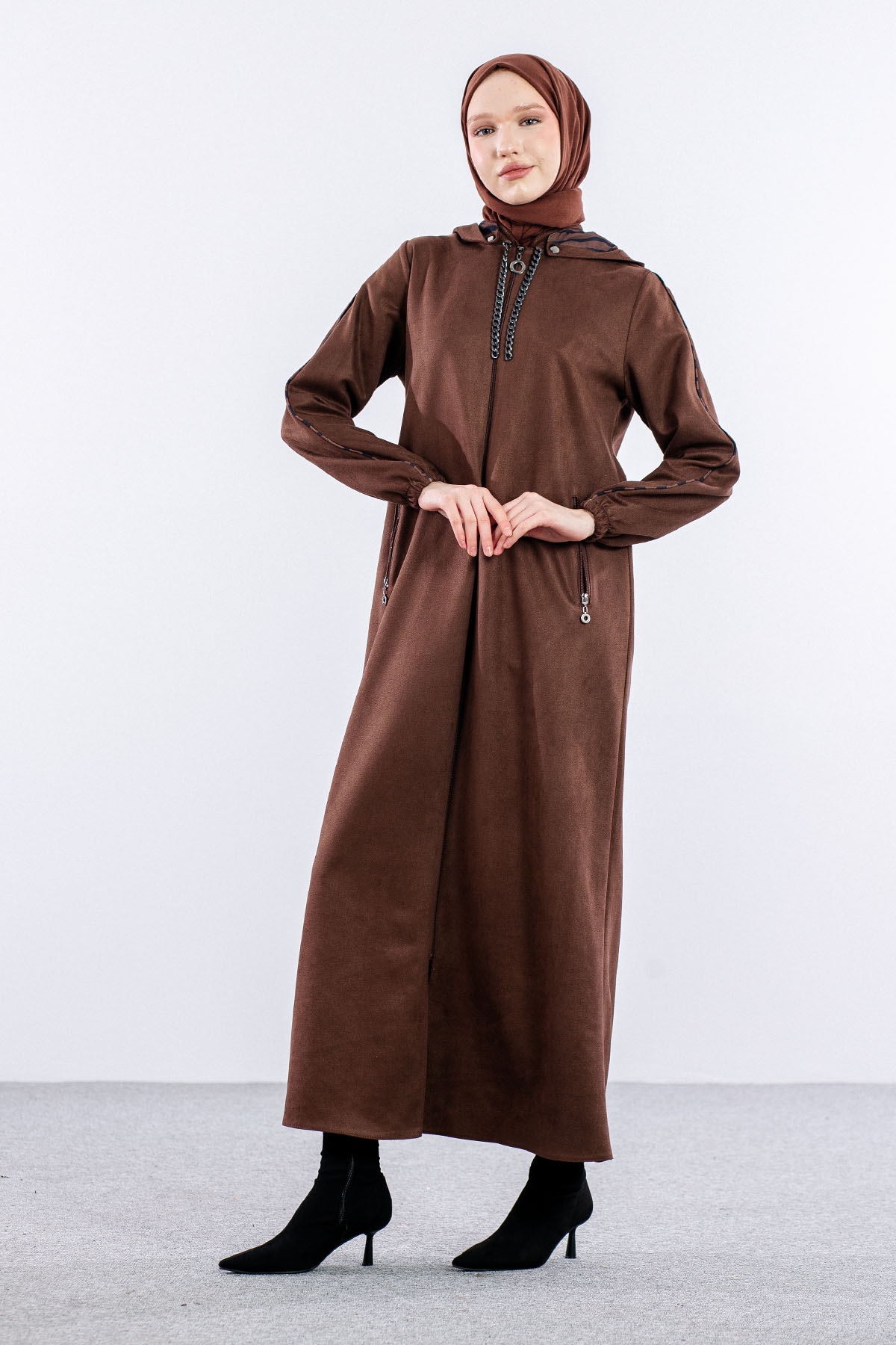 1176 Suet Pardesü 40-50 - Kahve - 2