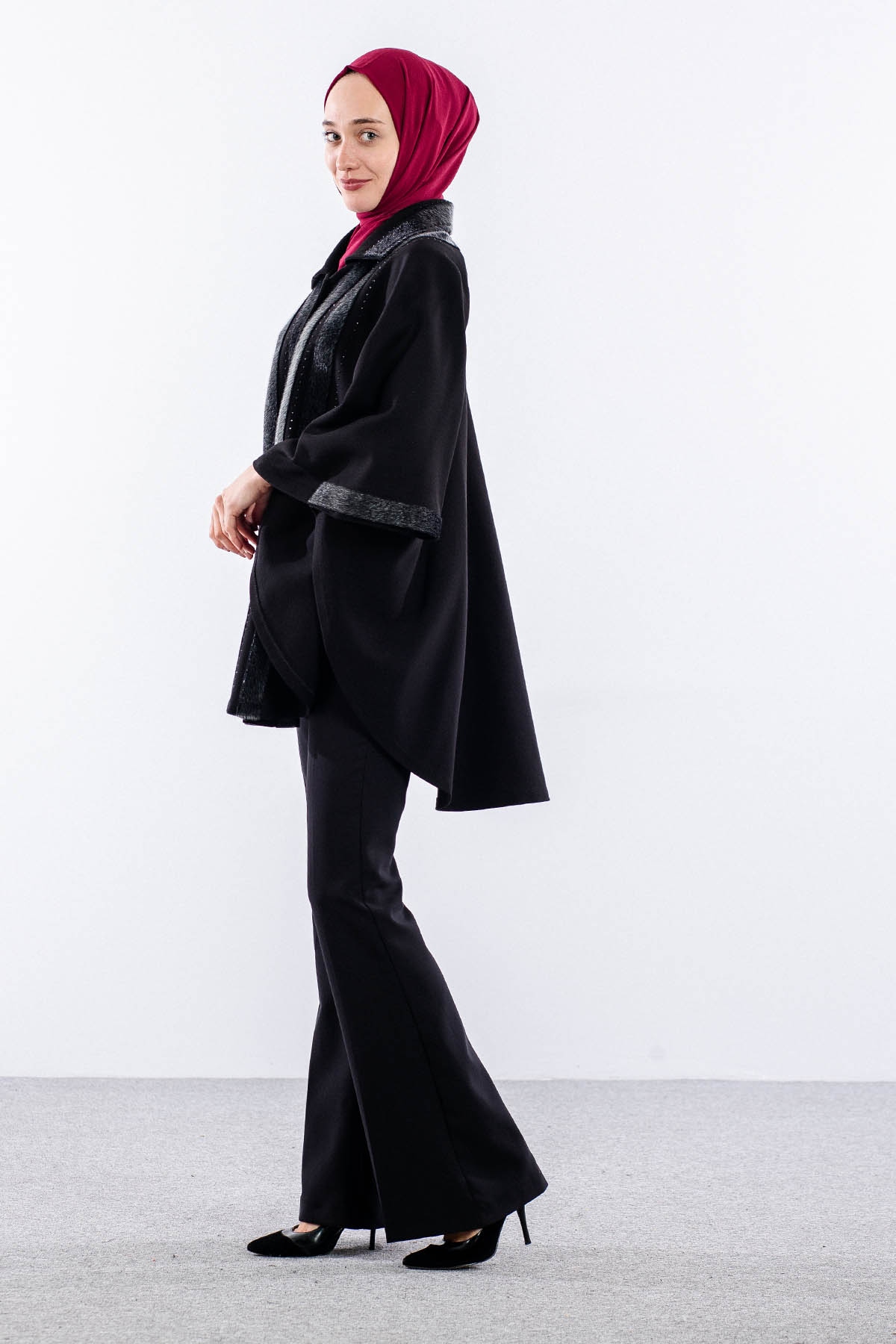 1177 Pelerin Panço L-2xl - Siyah - 3