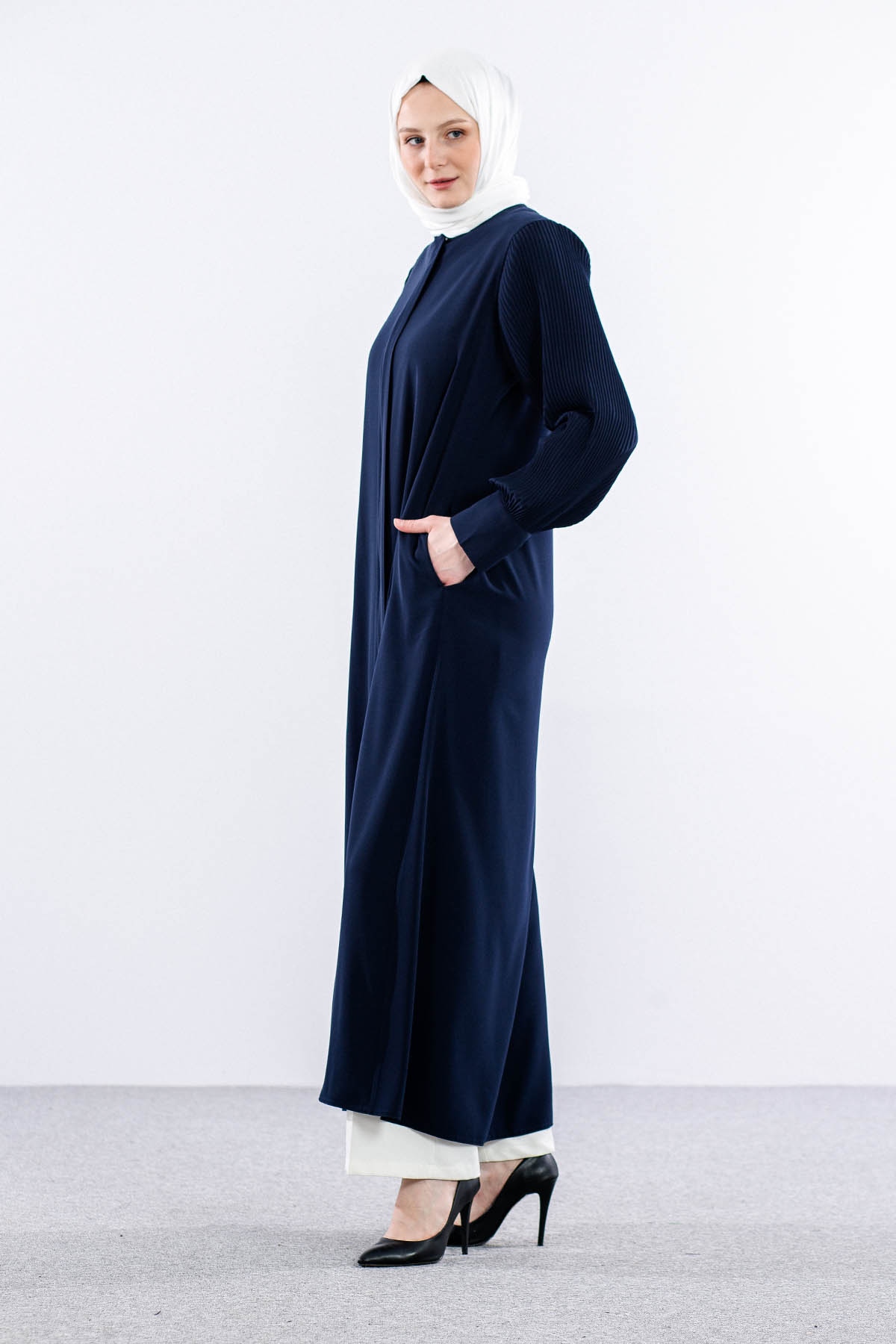 1183 Ferace 44-54 Plise - Lacivert - 3