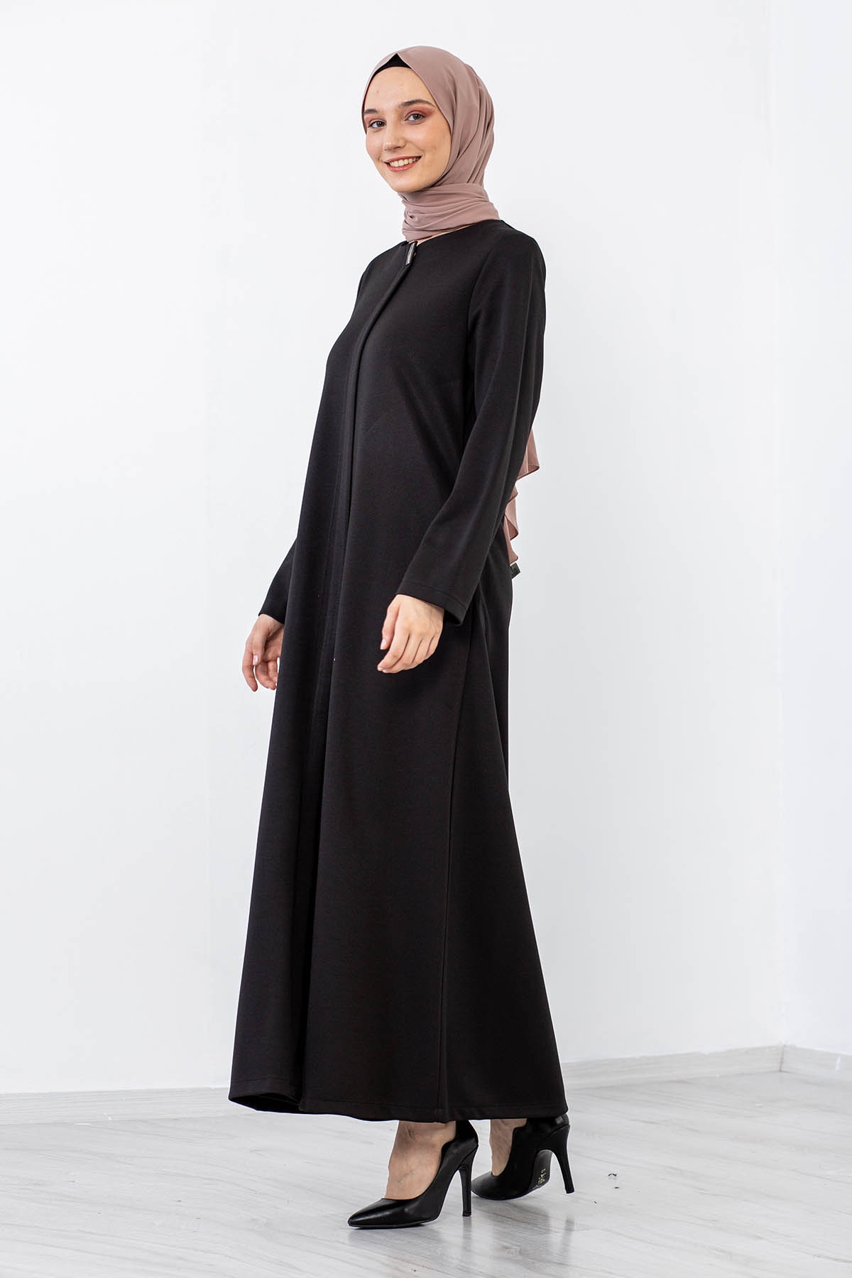 1189 Kiş Ferace 44-54 - Siyah - 3