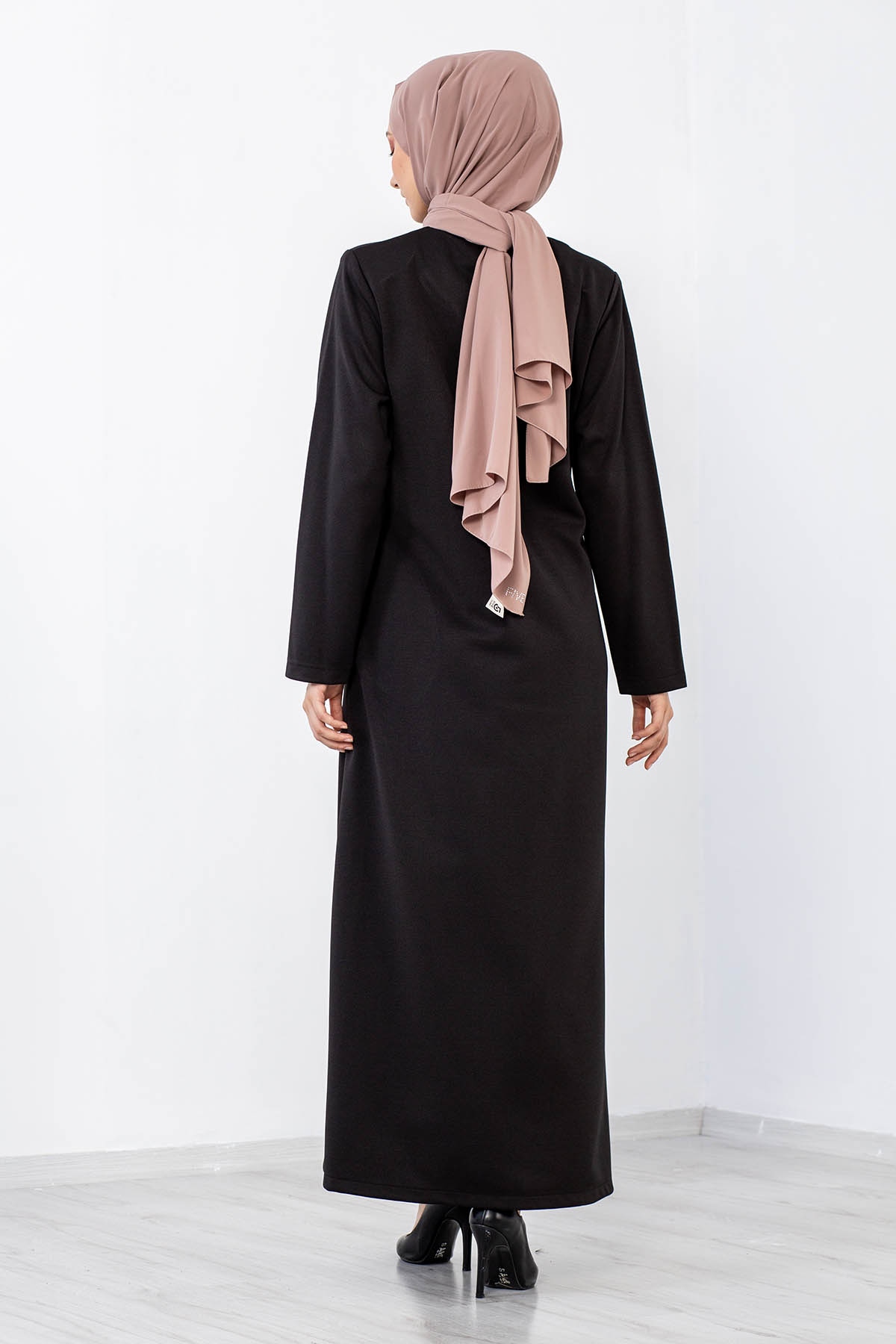 1189 Kiş Ferace 44-54 - Siyah - 4