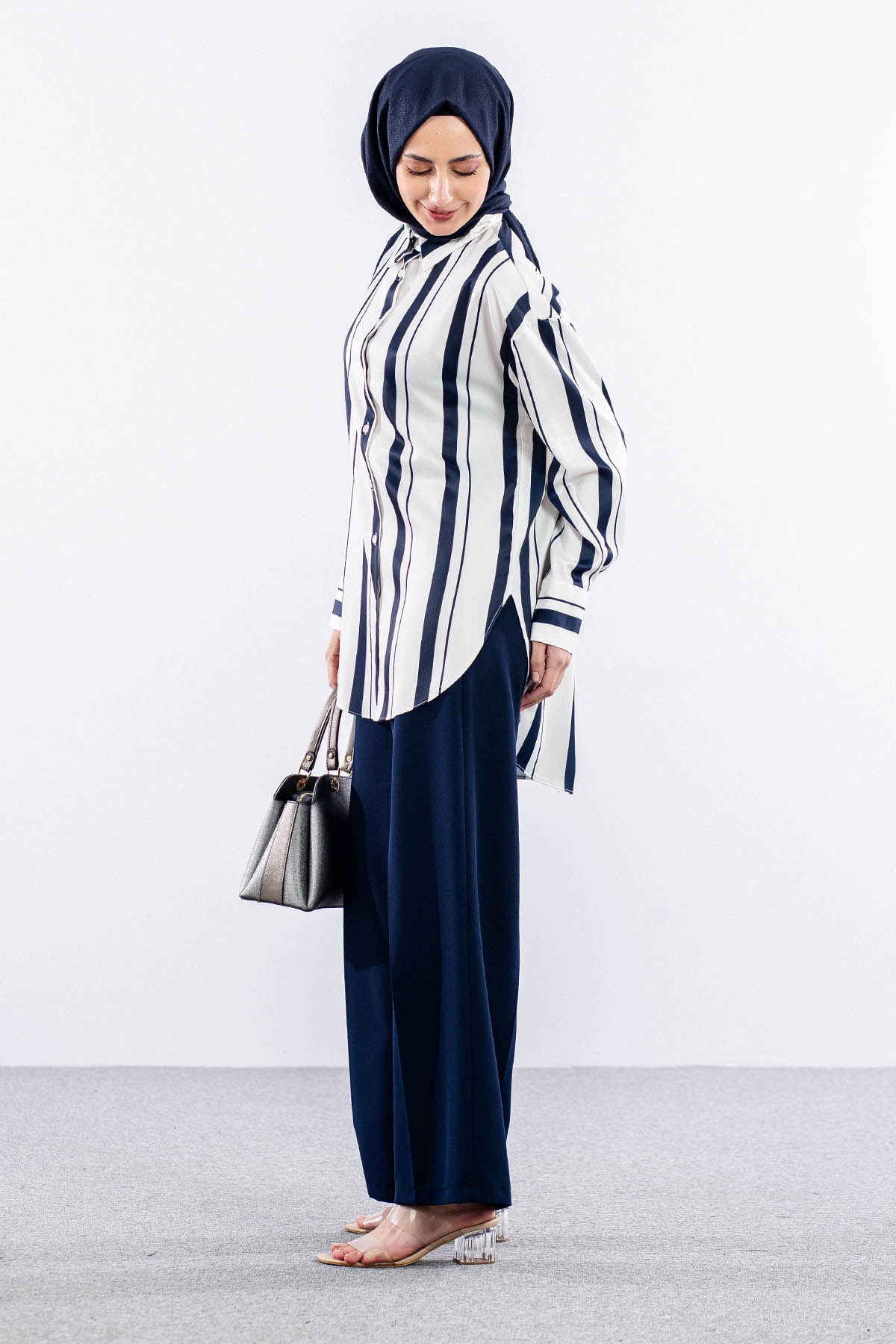 1189 Tunik 38-44 - Ekru_lacivert - 4