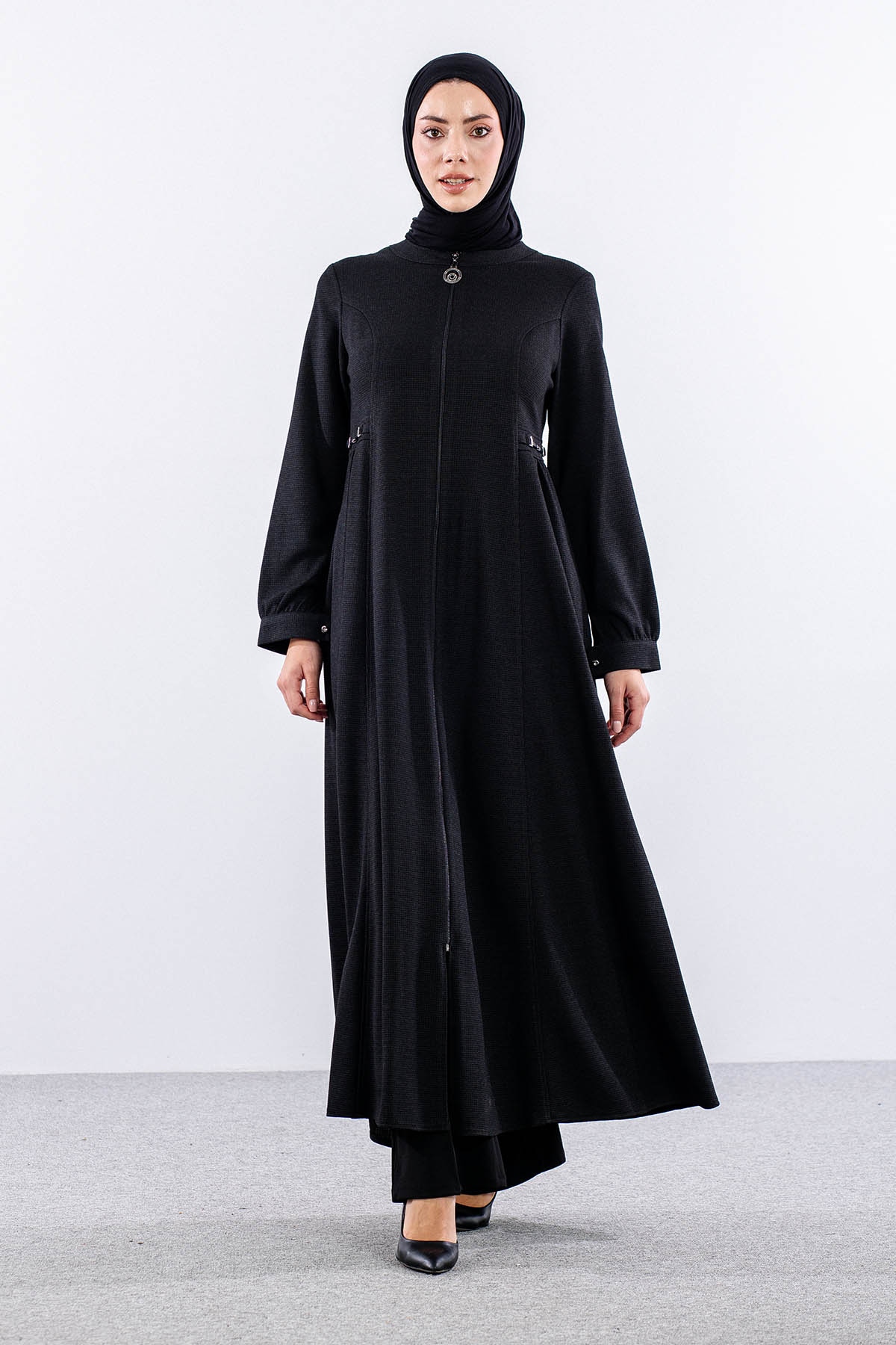 1239 Ferace 42-52 Bediz Luna Kis - Siyah - 2