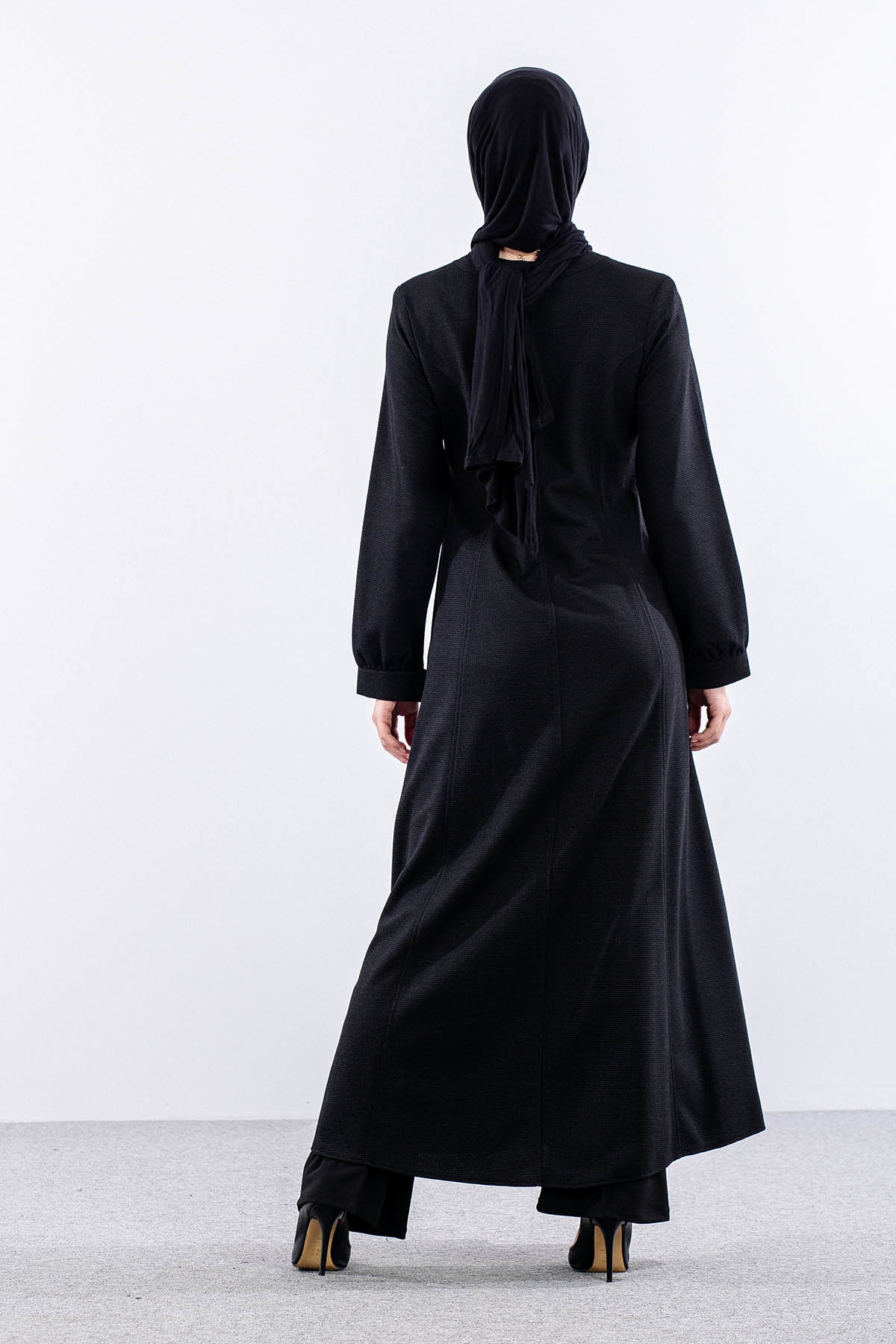 1239 Ferace 42-52 Bediz Luna Kis - Siyah - 5