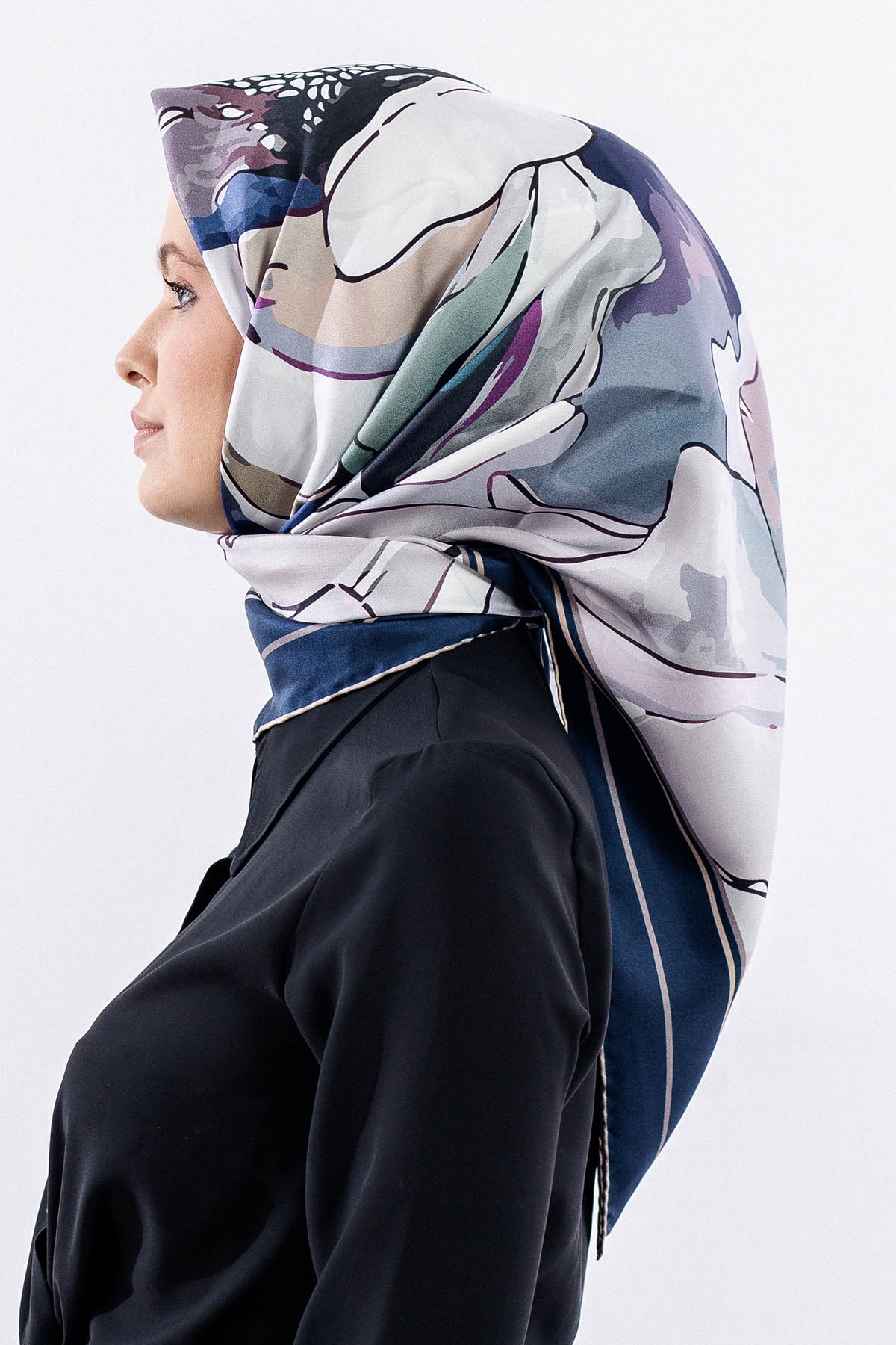 12513 İpek Eşarp Tvıl Dokuma - Laci_gri - 2