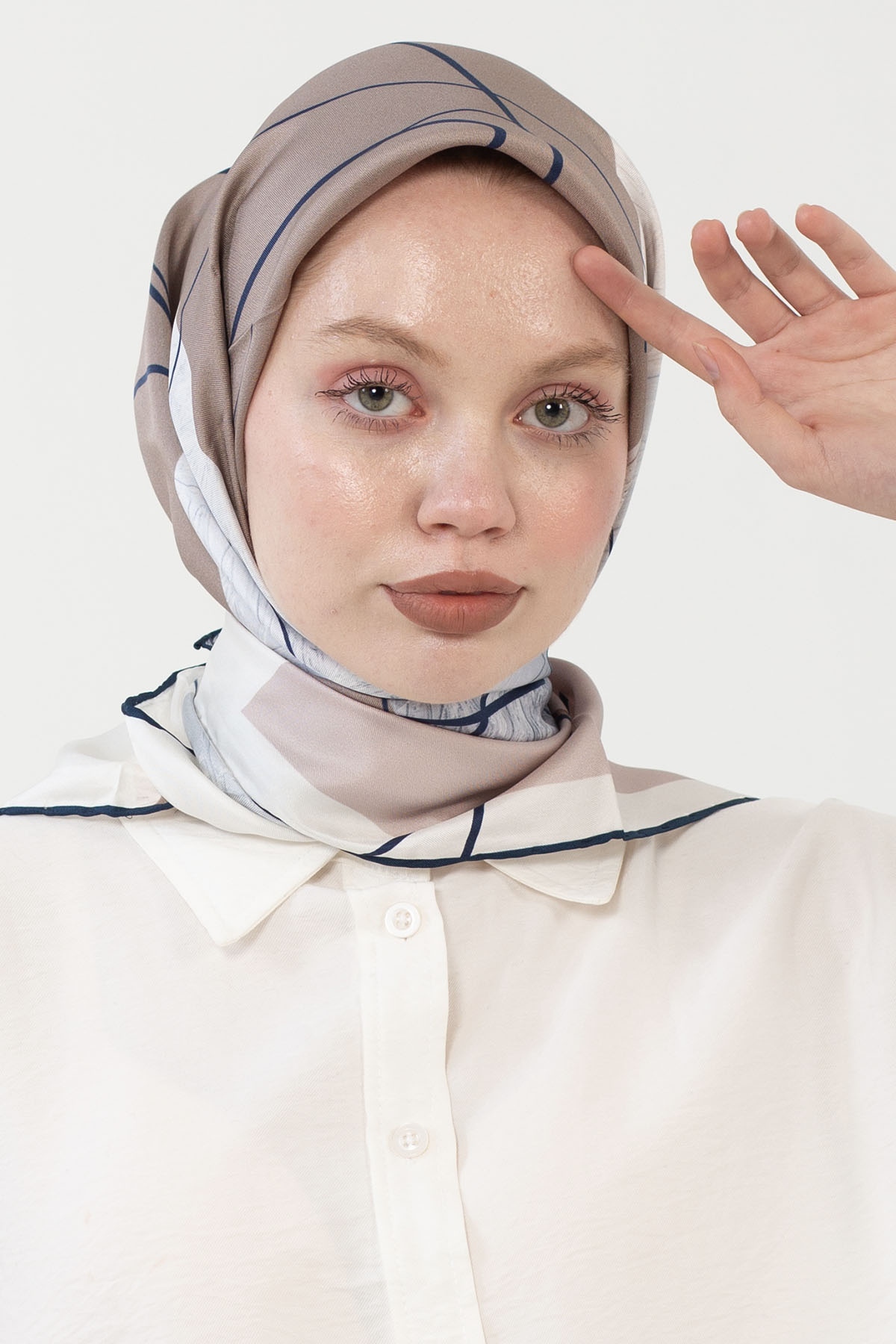 12790 İpek Eşarp Tvil - Tas_lila - 1