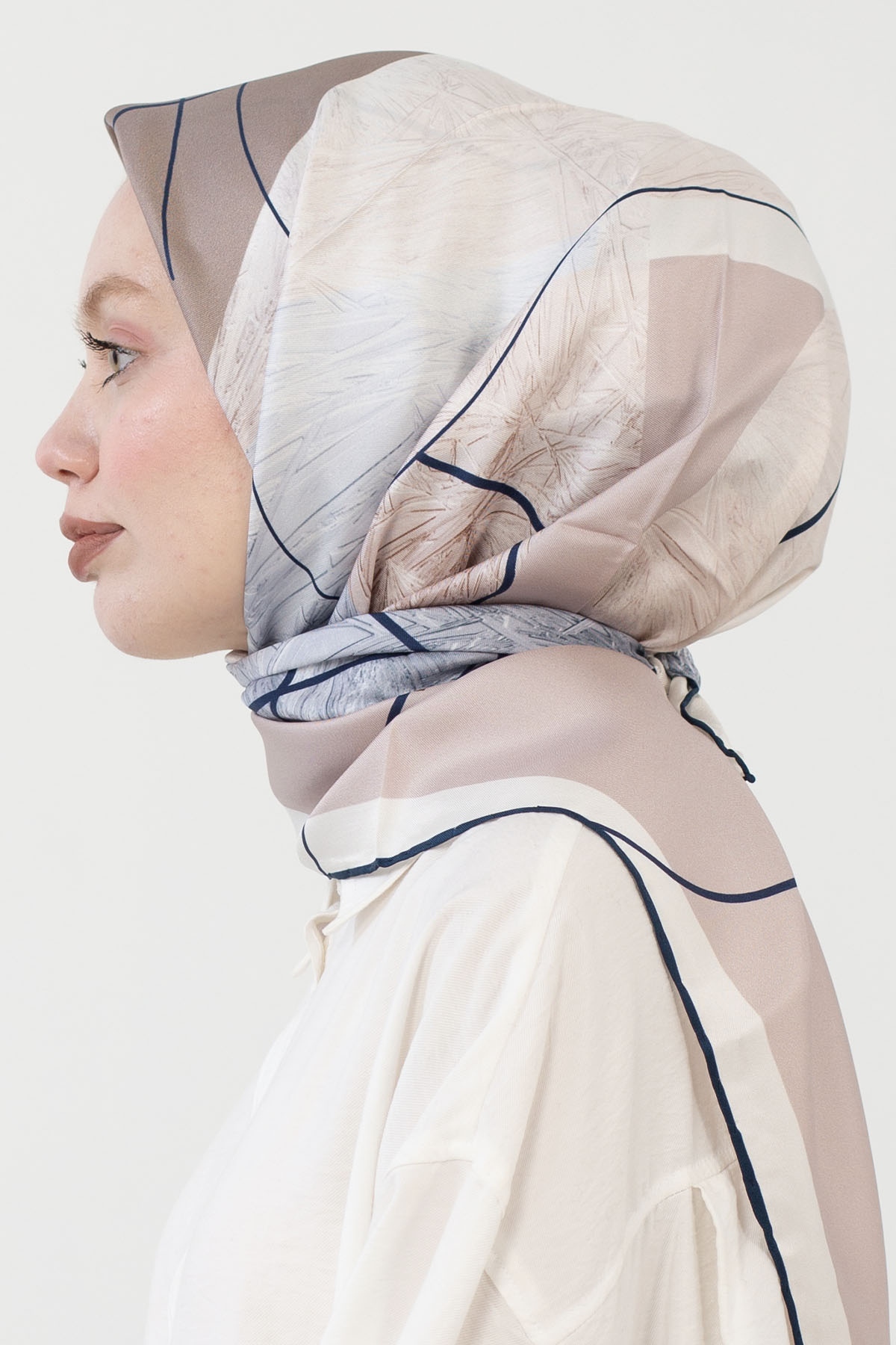 12790 İpek Eşarp Tvil - Tas_lila - 2