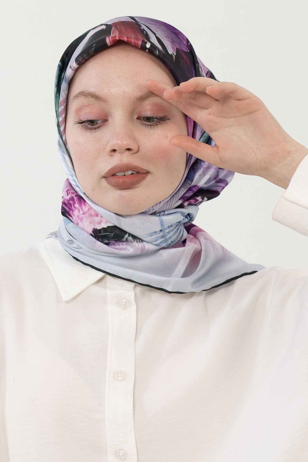 12801 Polyester Eşarp - Yesil - 2