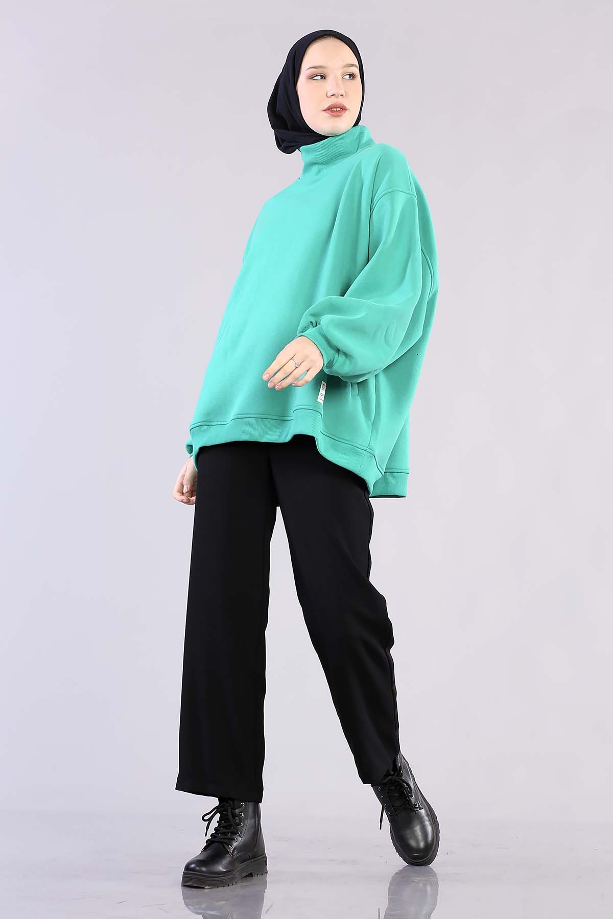 1305 Yarim Balikçi Tunik Tek - Benetton - 1