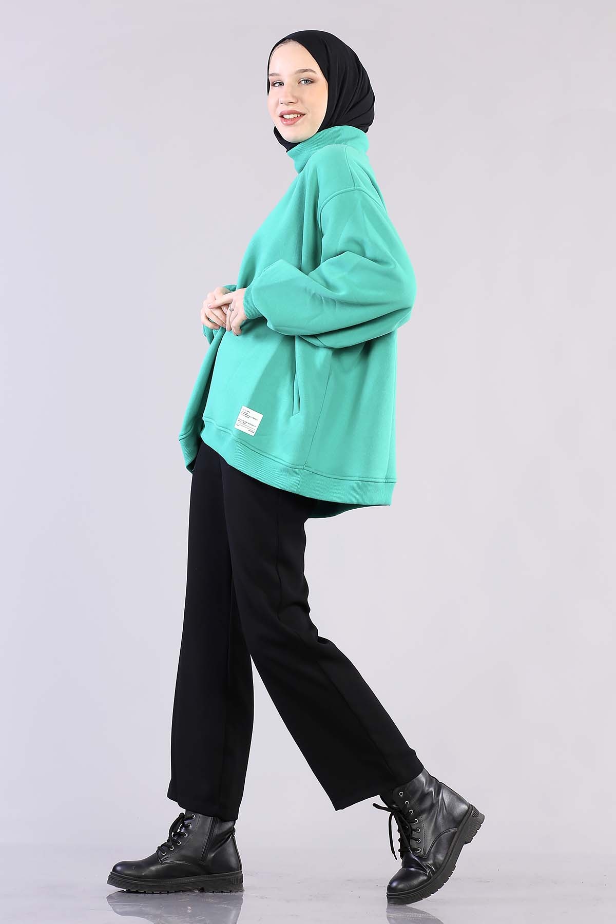 1305 Yarim Balikçi Tunik Tek - Benetton - 4