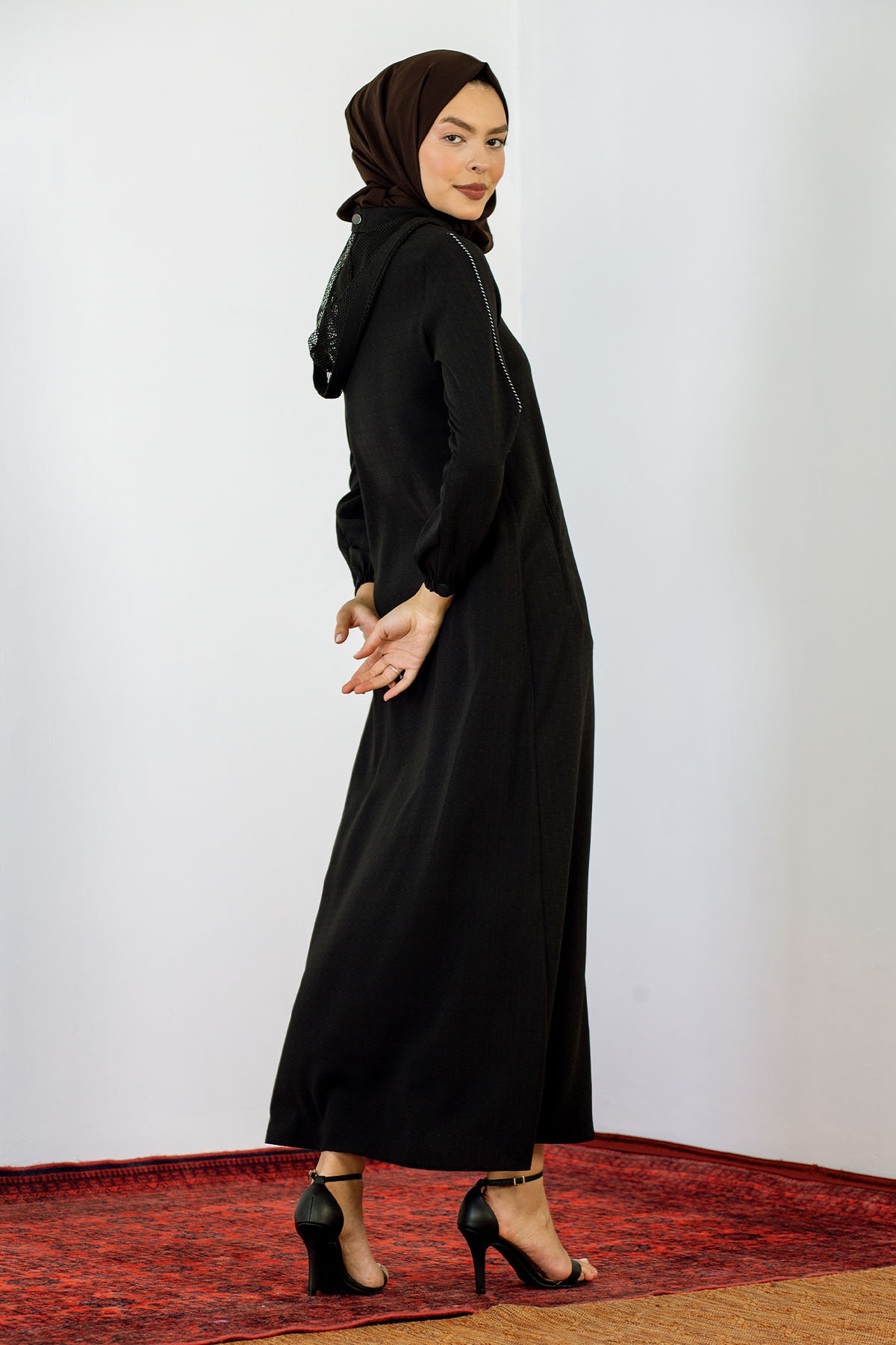 137 Biye Ferace 40-52 - Siyah - 5