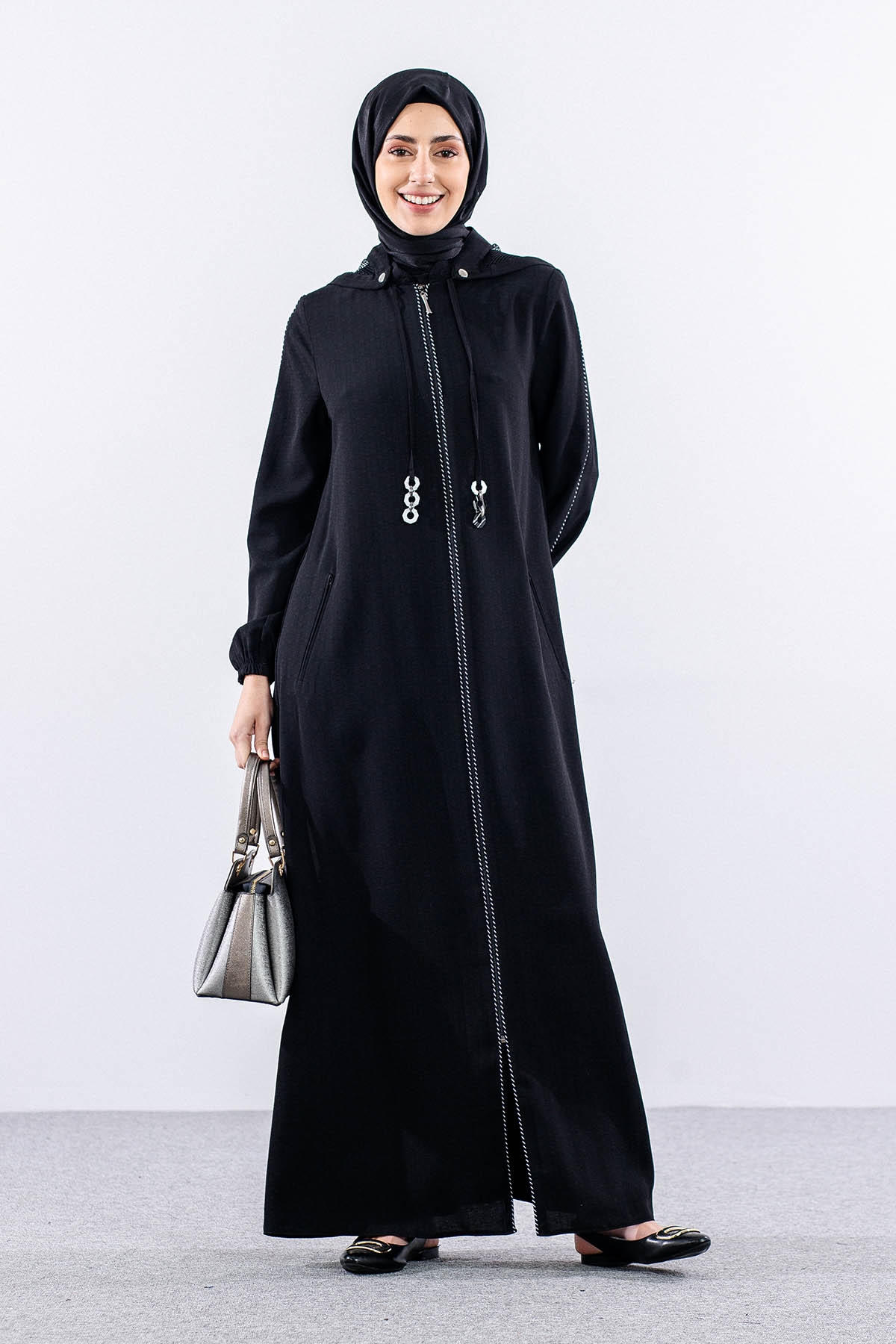 137 Ferace 40-52 Biye - Siyah - 2