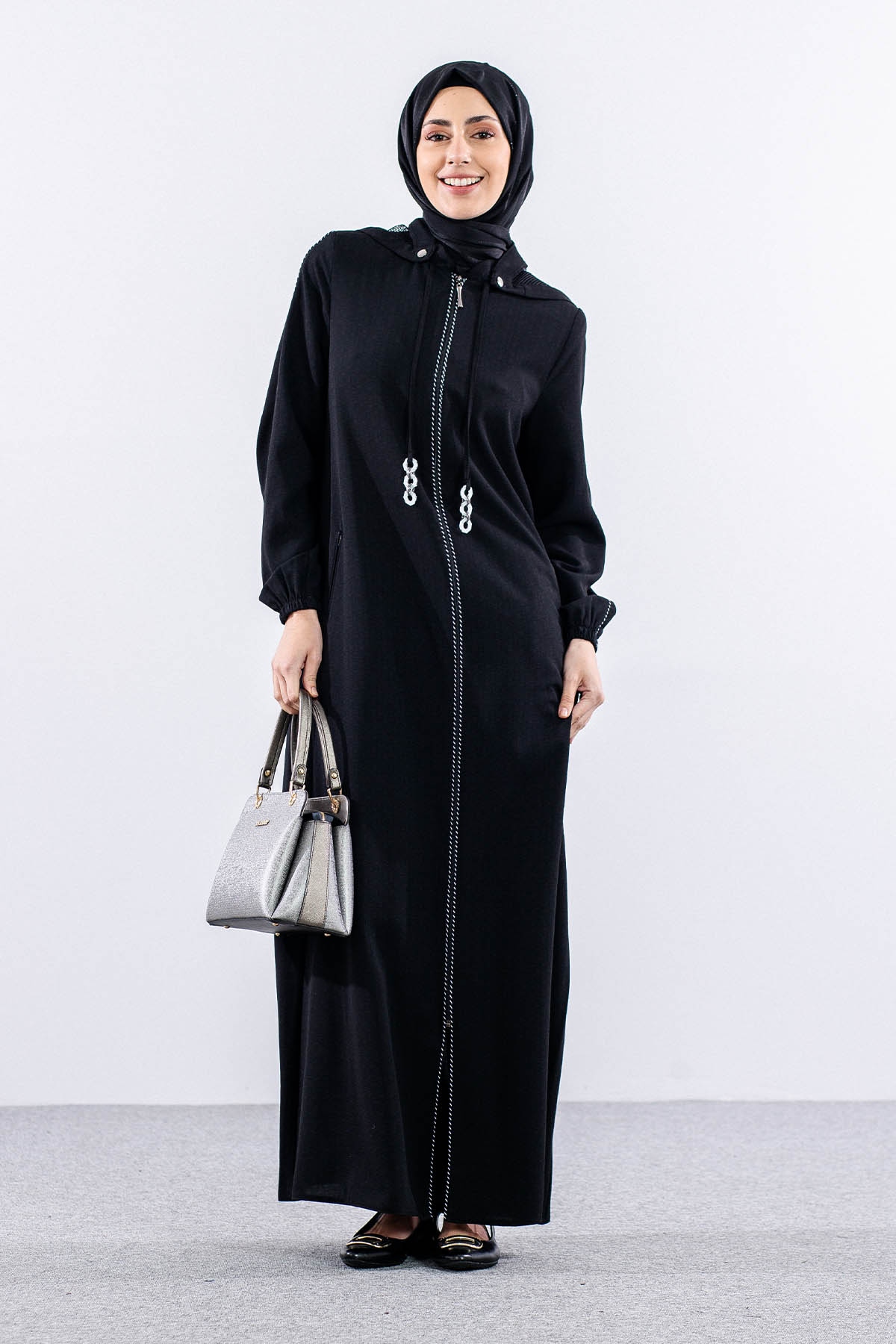 137 Ferace 40-52 Biye - Siyah - 3