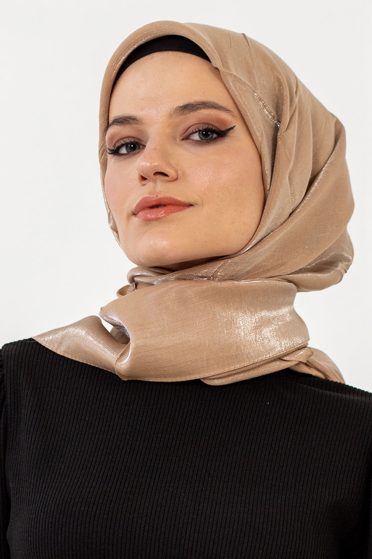 14165 Pirilti Eşarp - Vizon - 1