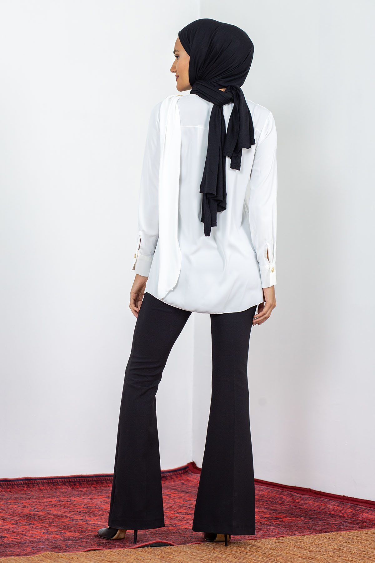 1444 Bluz 38-44 Flar - Ekru - 4