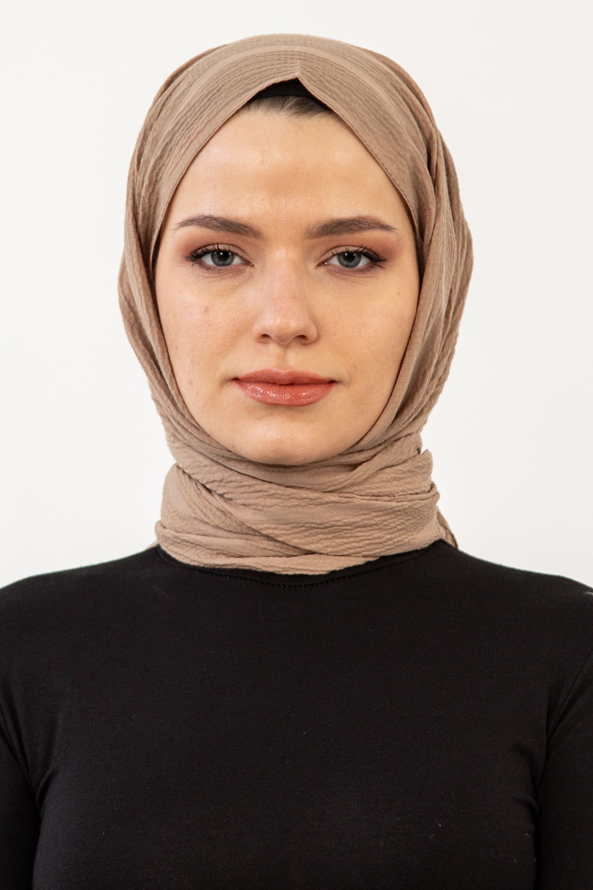 15063 Naturel Line şal - Bej - 1