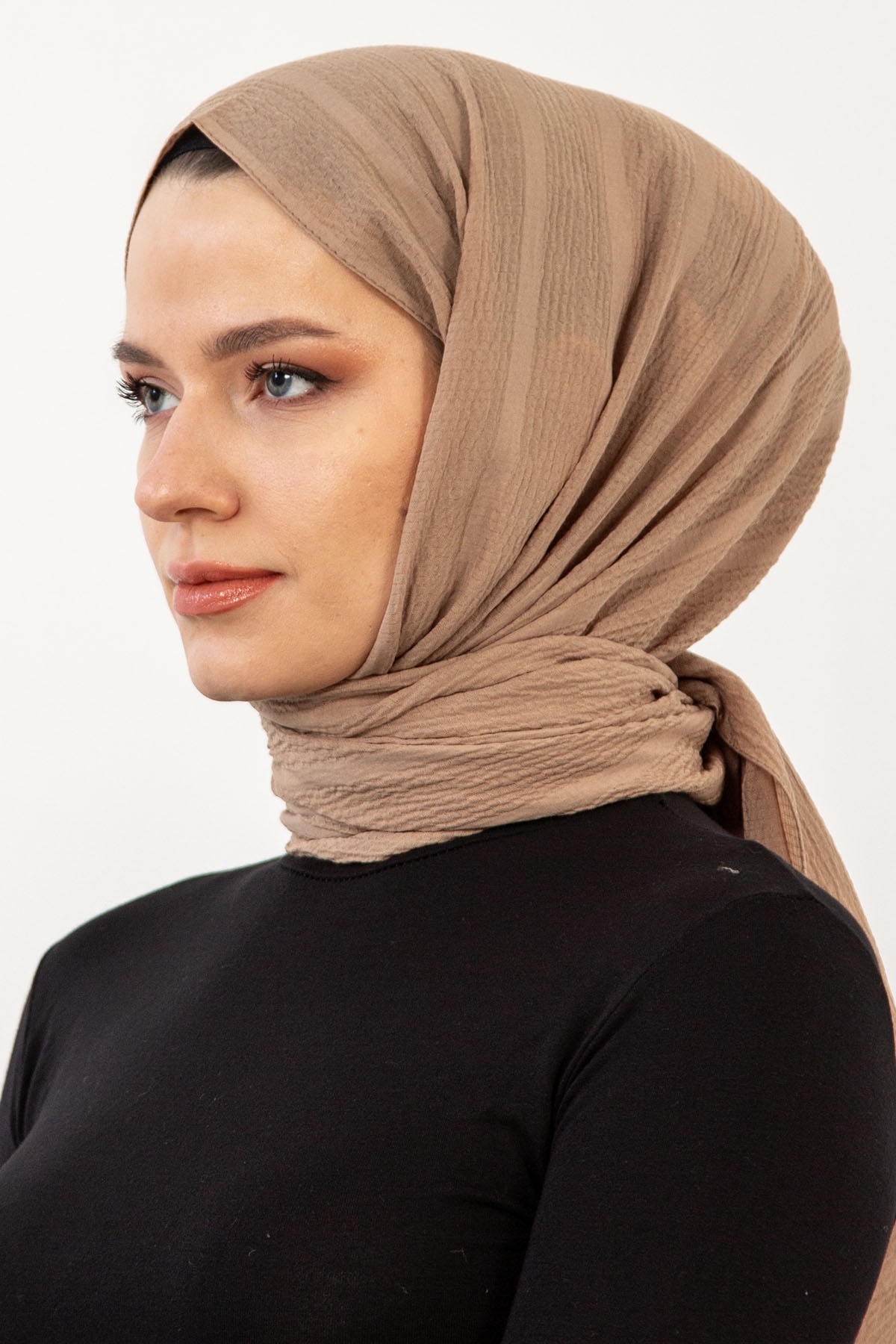 15063 Naturel Line şal - Bej - 2