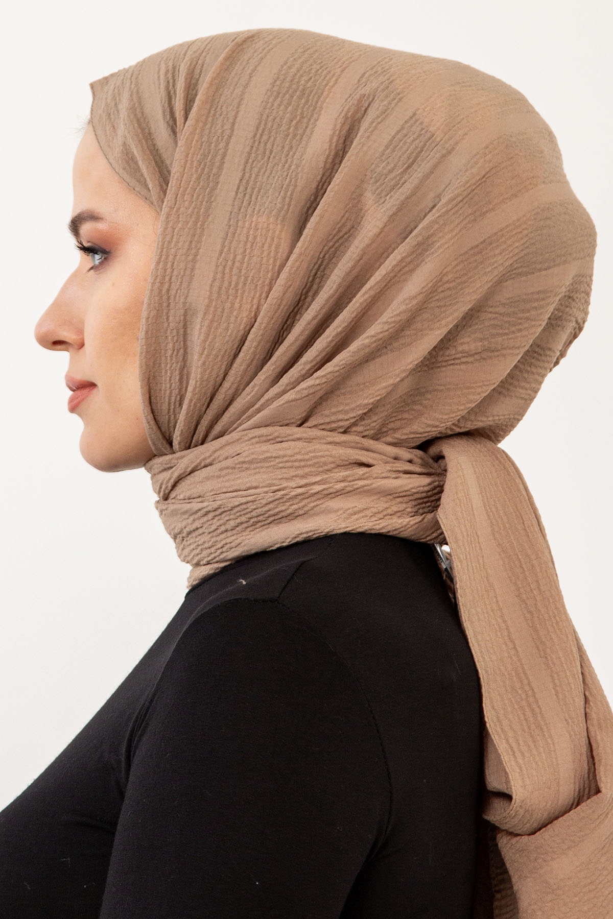 15063 Naturel Line şal - Bej - 3