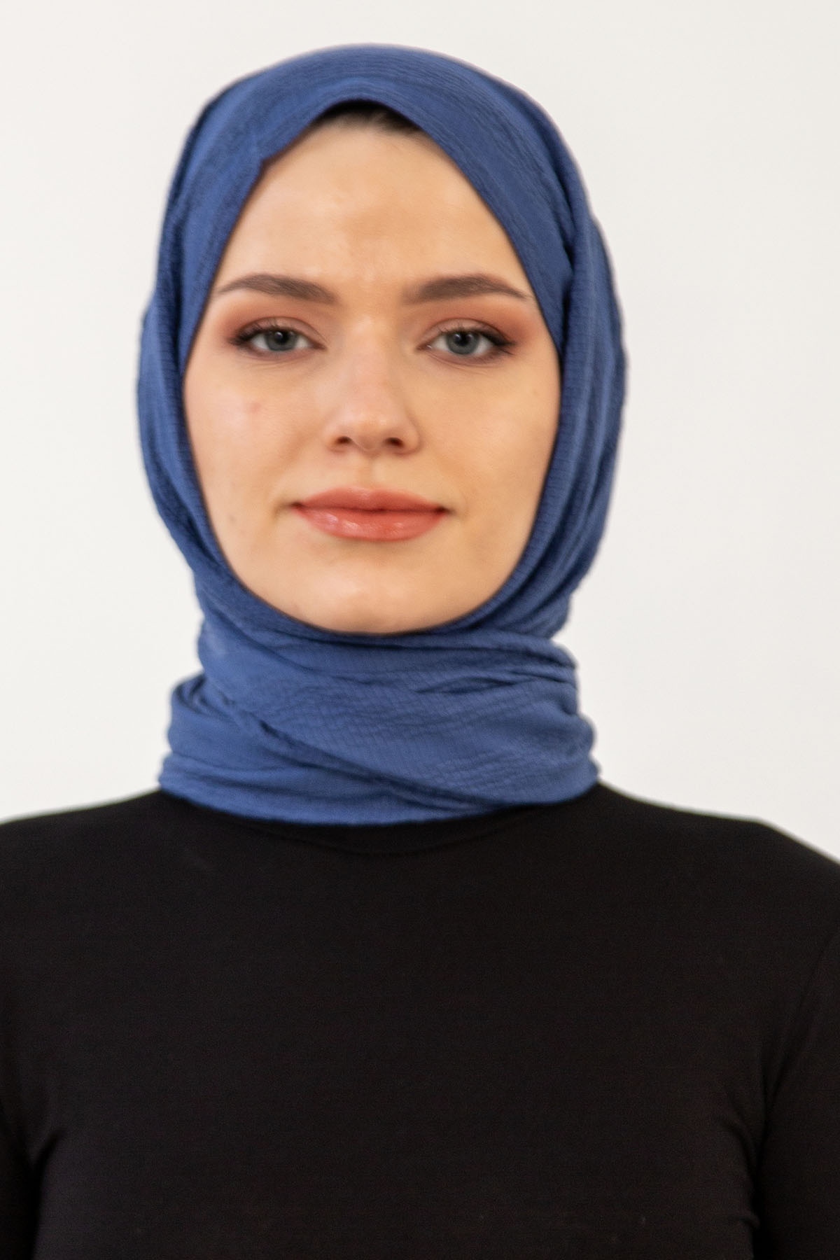 15063 Naturel Line şal - Indigo - 1