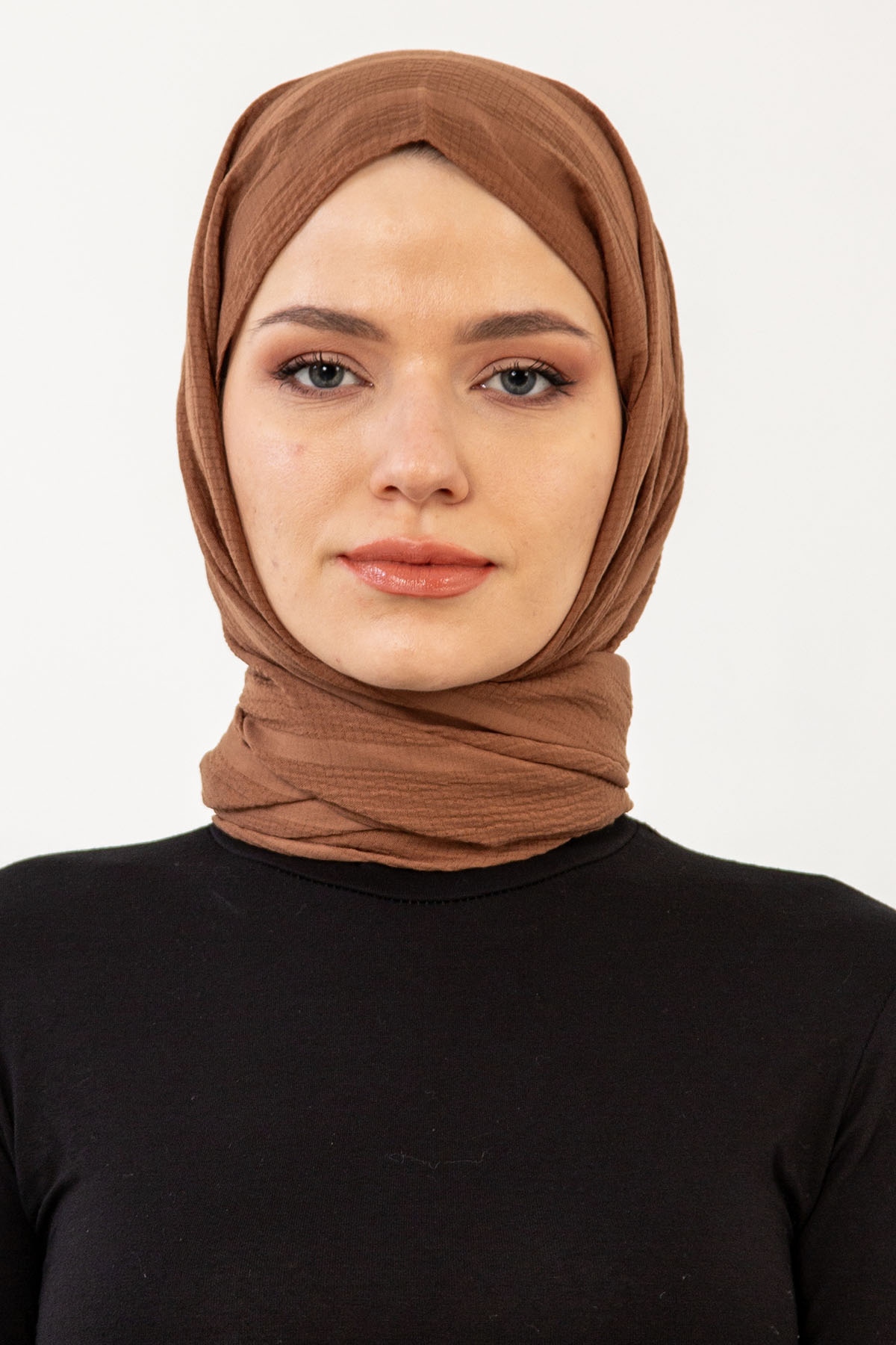 15063 Naturel Line şal - Taba - 1