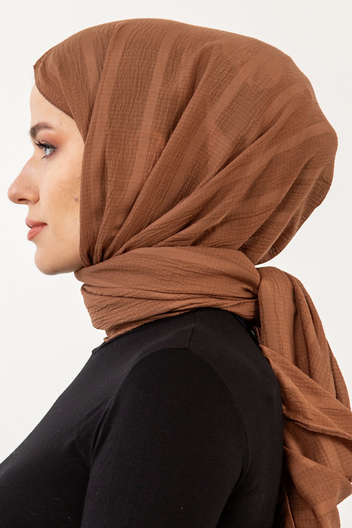 15063 Naturel Line şal - Taba - 3