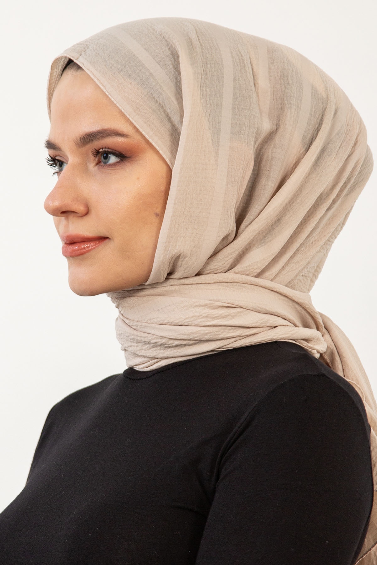 15063 Naturel Line şal - Tas - 2