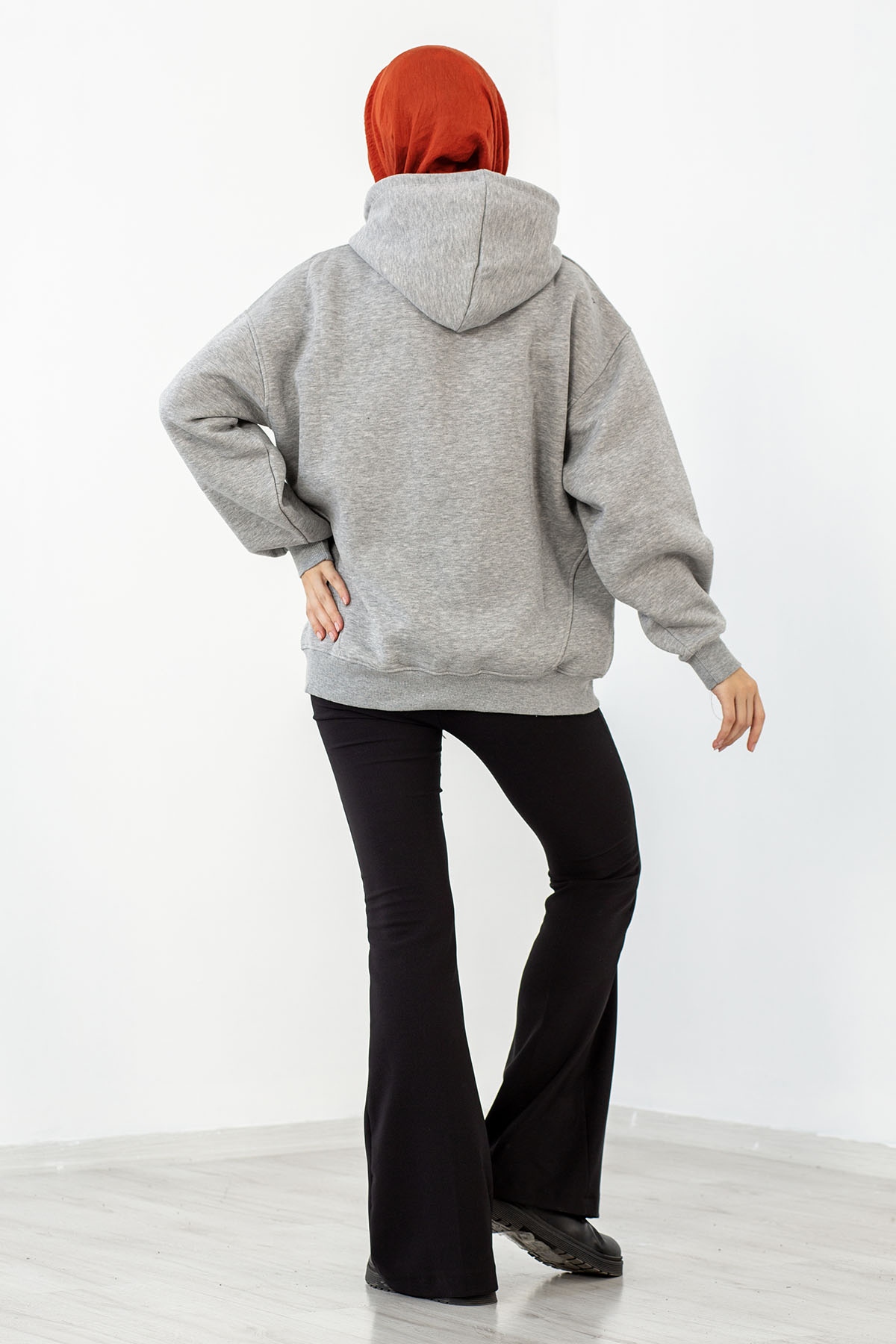 1524 Sweat Bluz 38-44 - Gri - 4