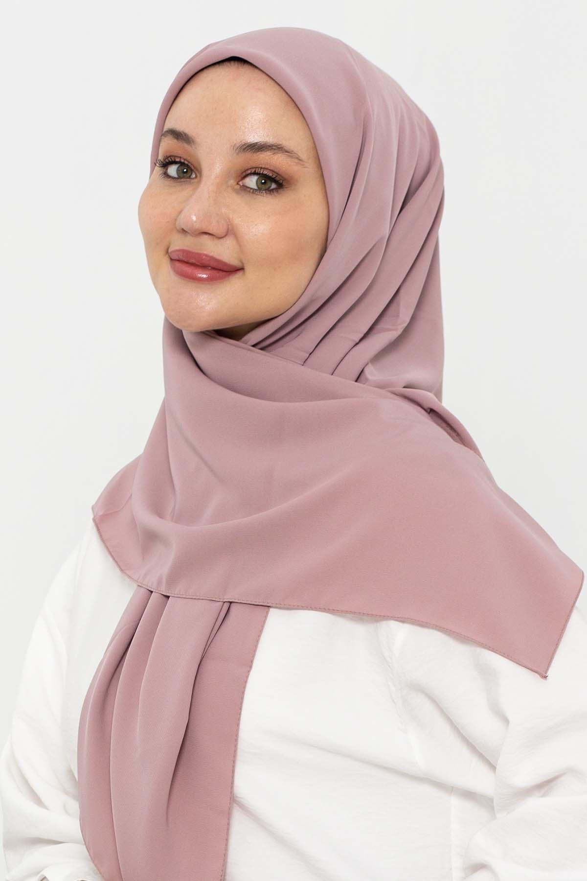 15263 Medine İpeği Eşarp - Pudra - 2