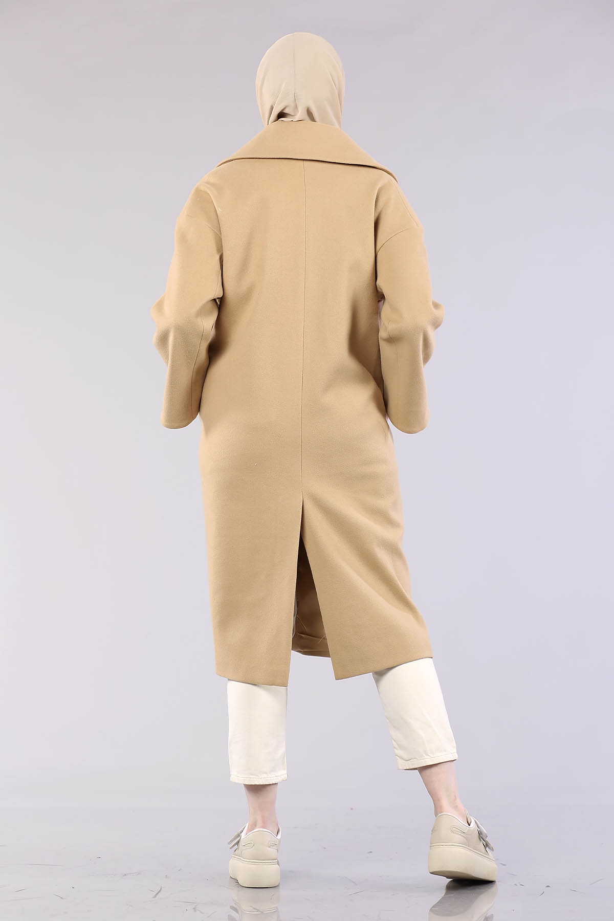 1530 Mono Yaka Kaşe Kap S-m-l - Camel - 5