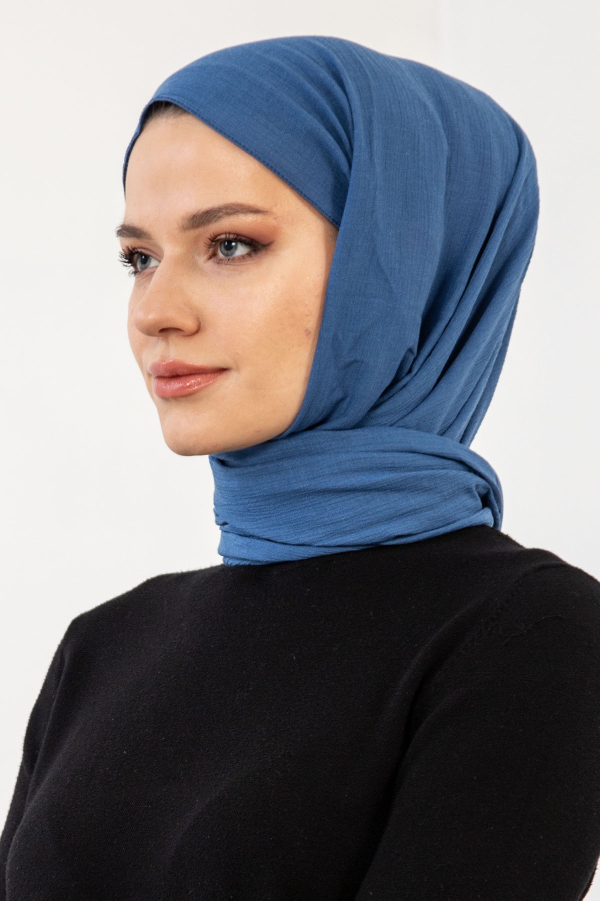 15713 Krinkil şal - Indigo - 2