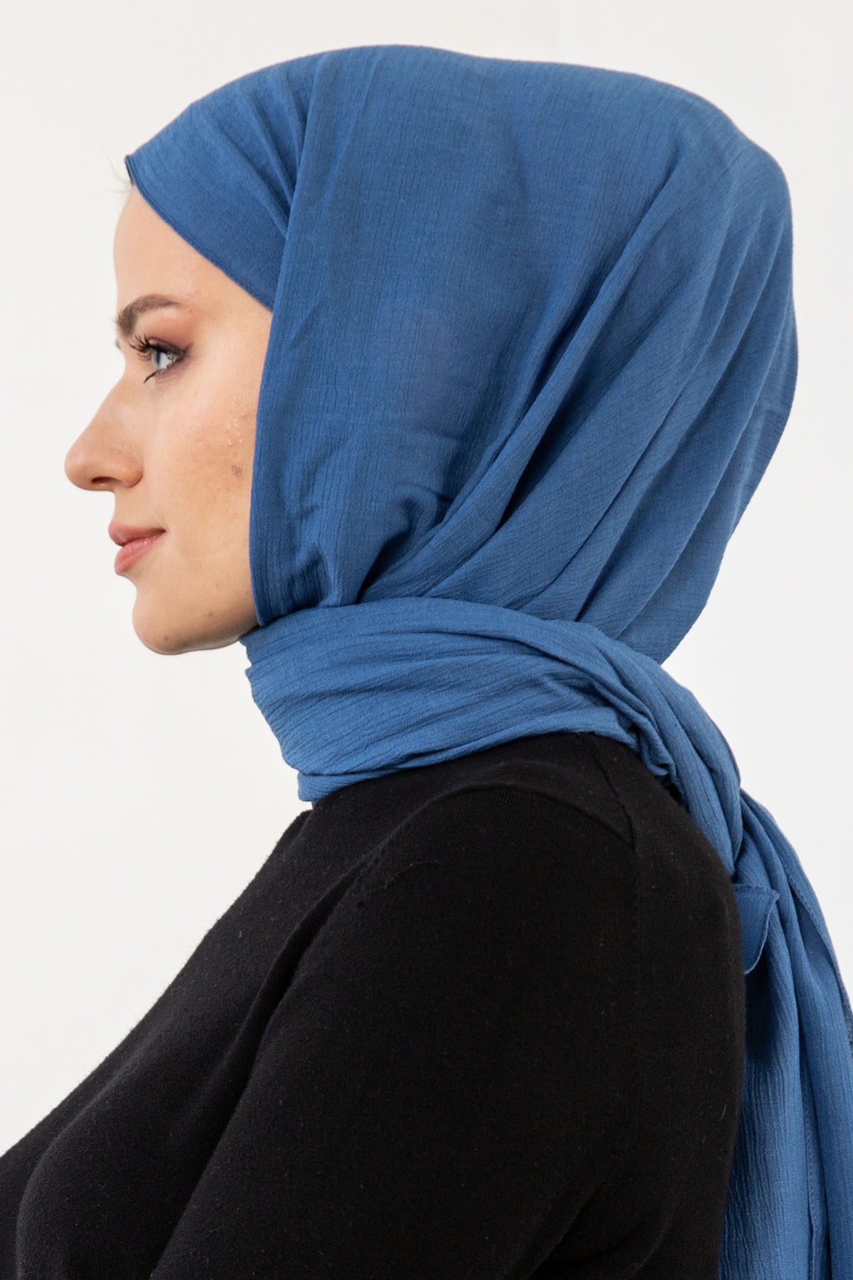 15713 Krinkil şal - Indigo - 3