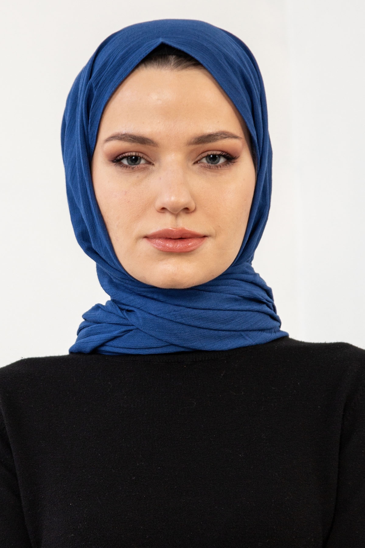 15713 Krinkil şal - Lacivert - 1