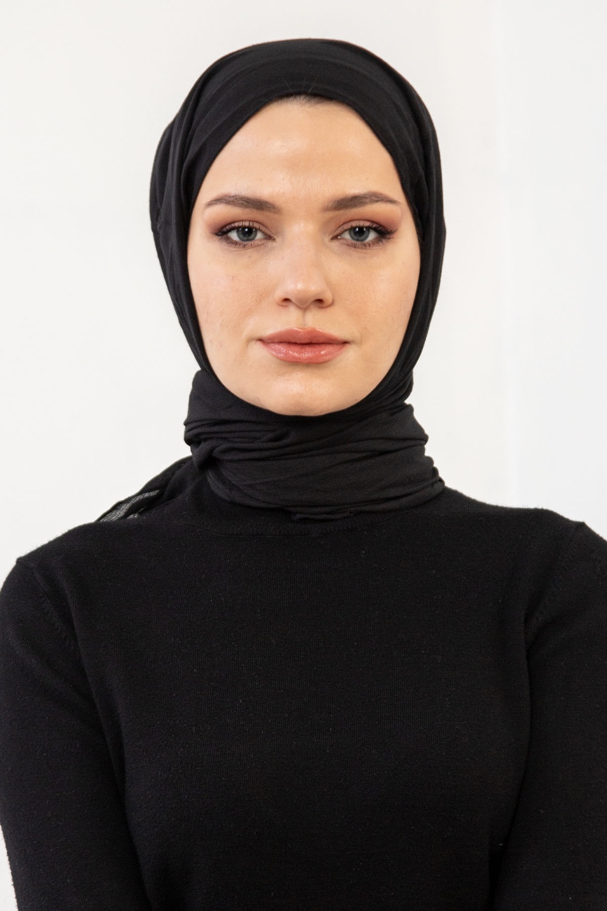 15713 Krinkil şal - Siyah - 1