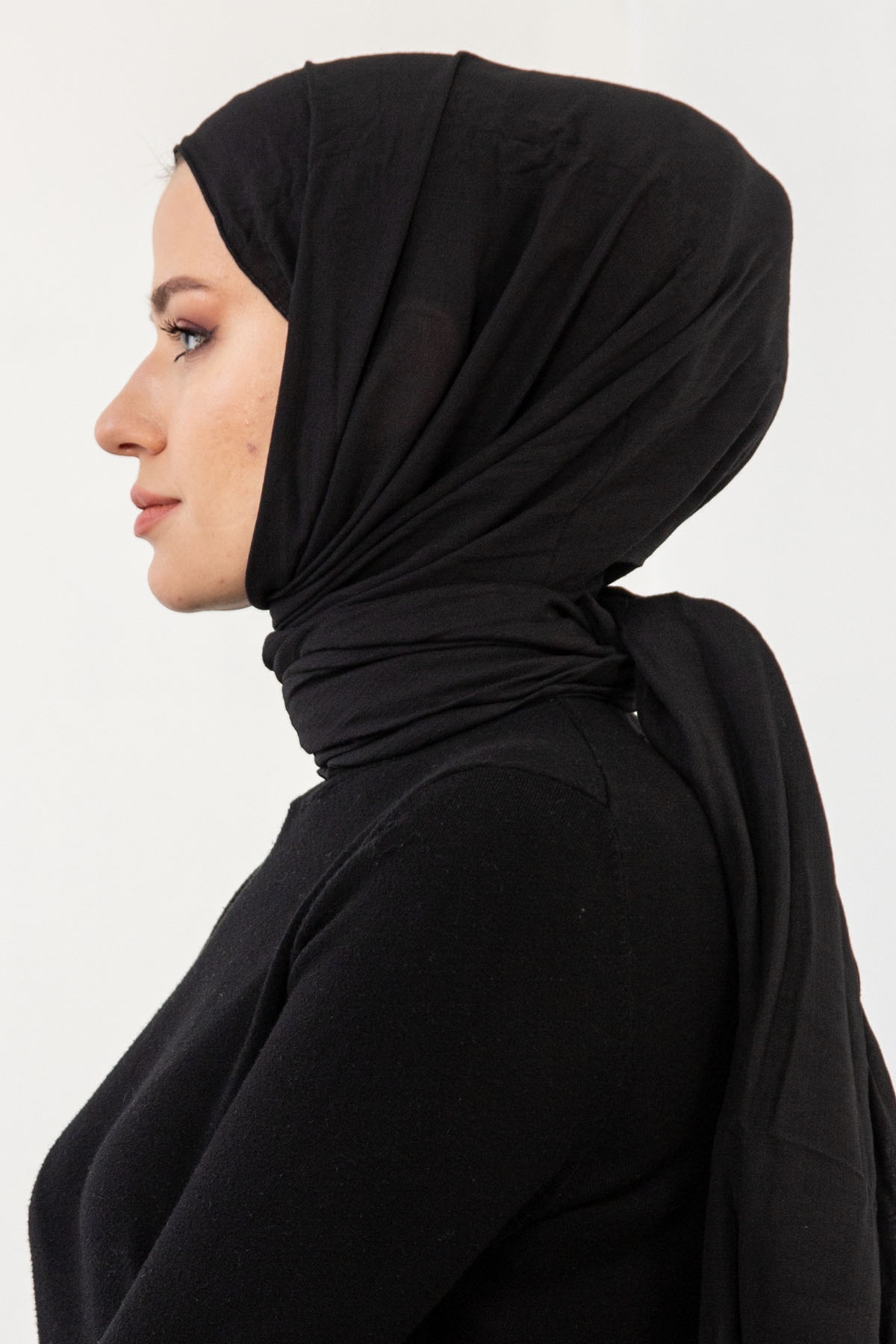 15713 Krinkil şal - Siyah - 3