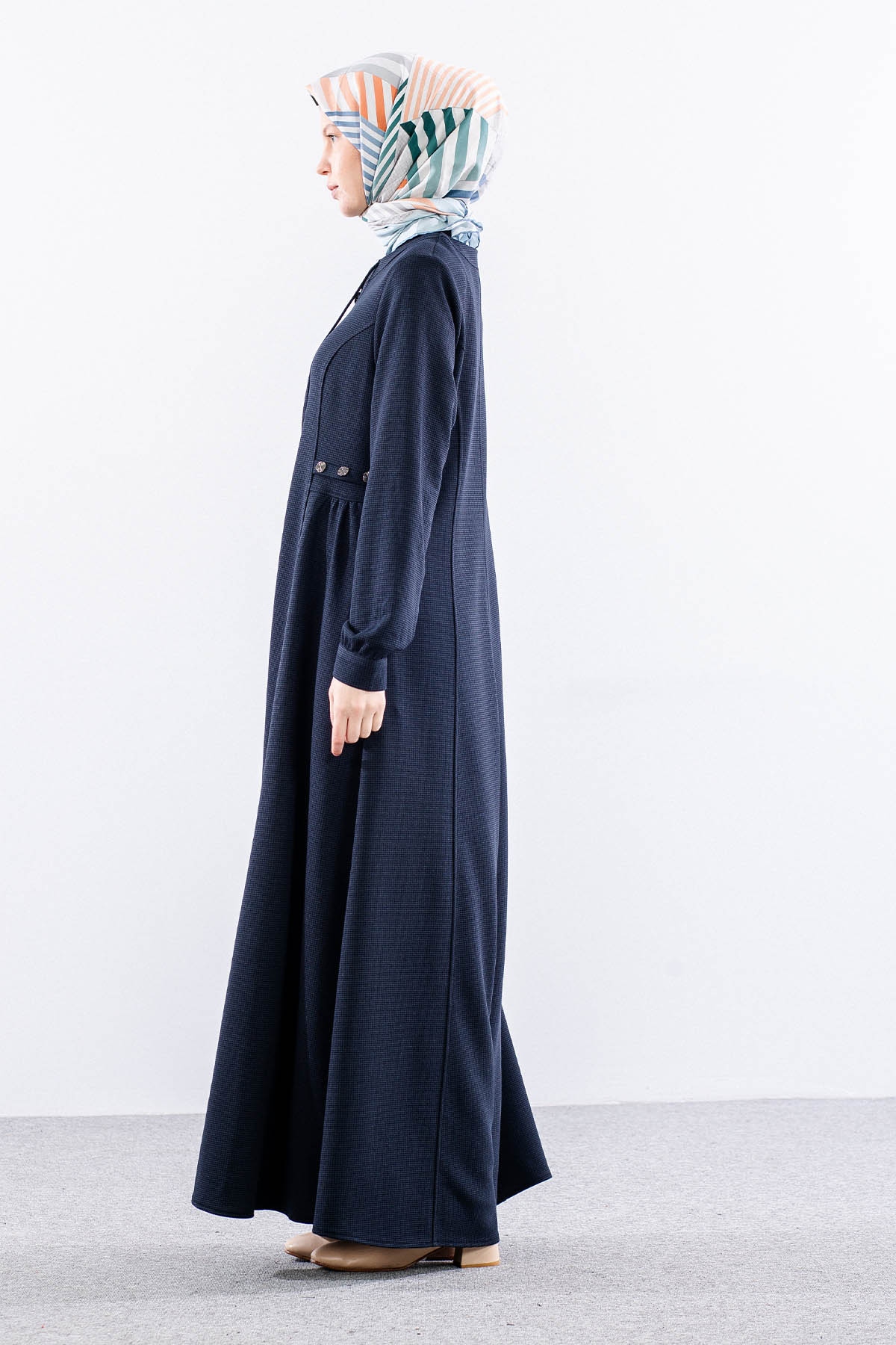 1602 Ferace 42-52 Mehir Luna Kis Kumas - Lacivert - 4