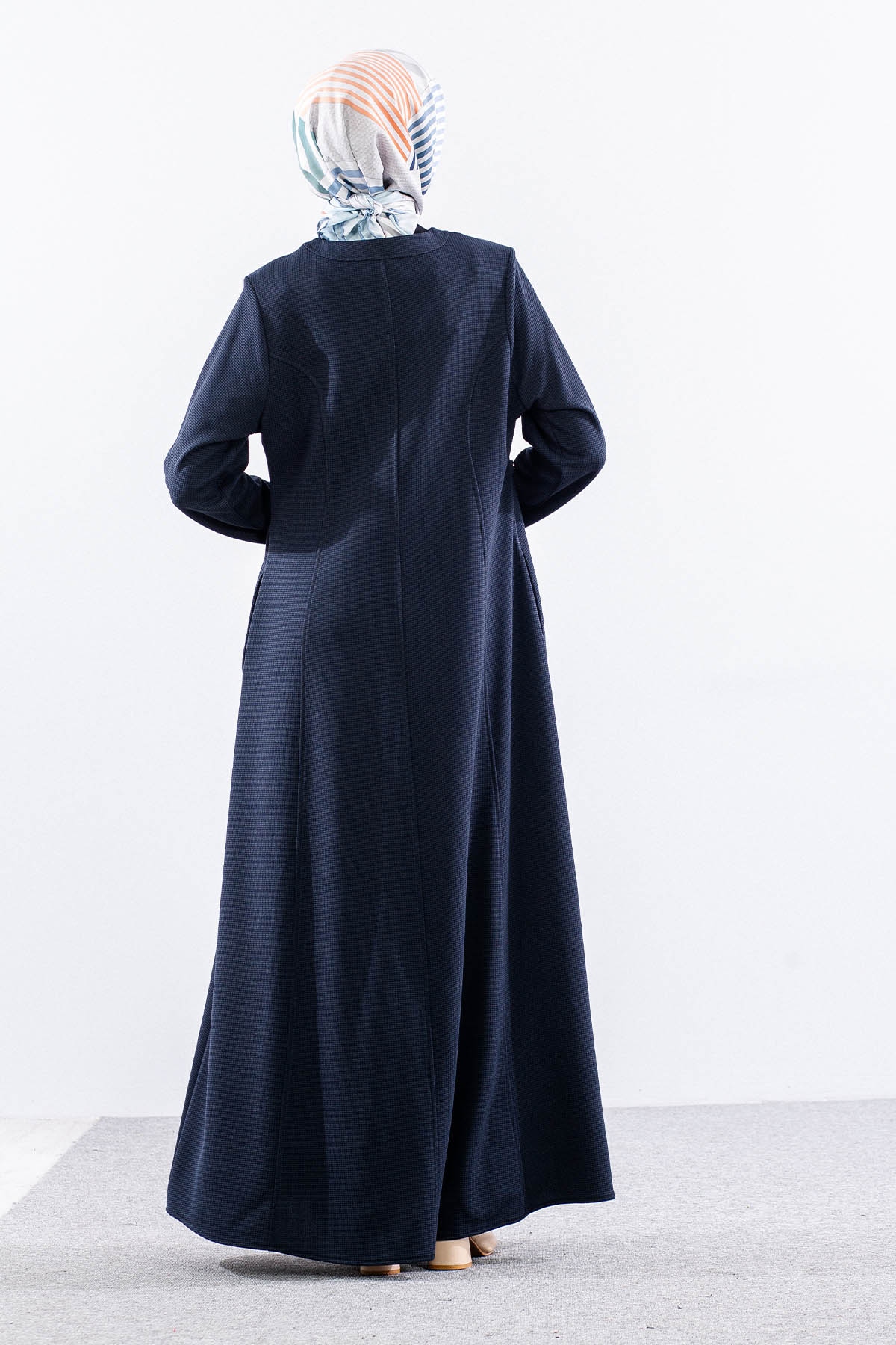 1602 Ferace 42-52 Mehir Luna Kis Kumas - Lacivert - 5