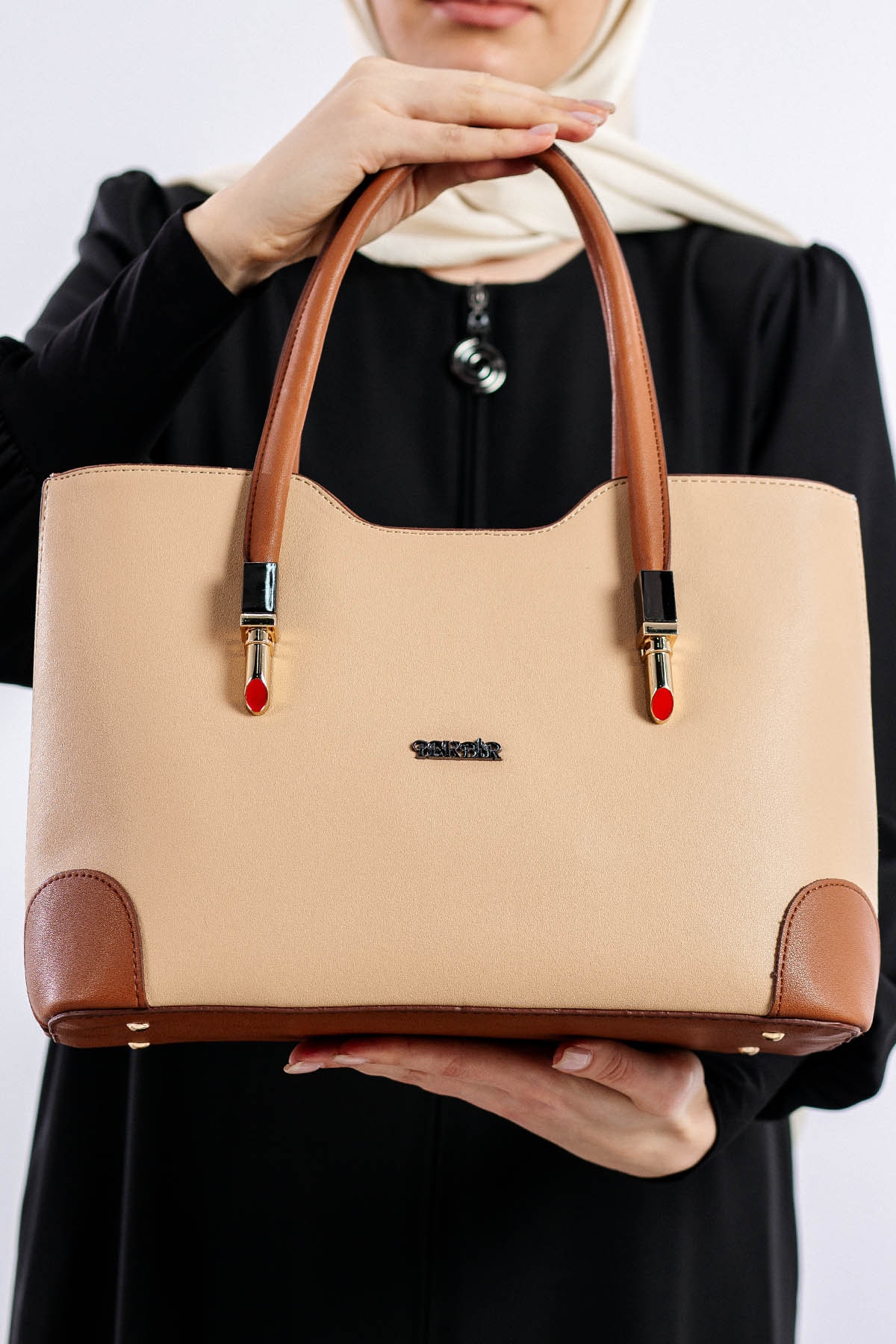 1612 Bayan çanta - Nude - 1