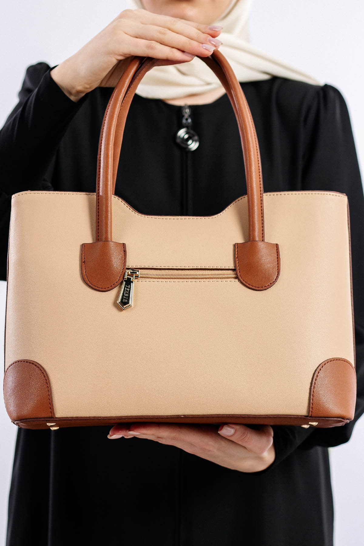 1612 Bayan çanta - Nude - 3