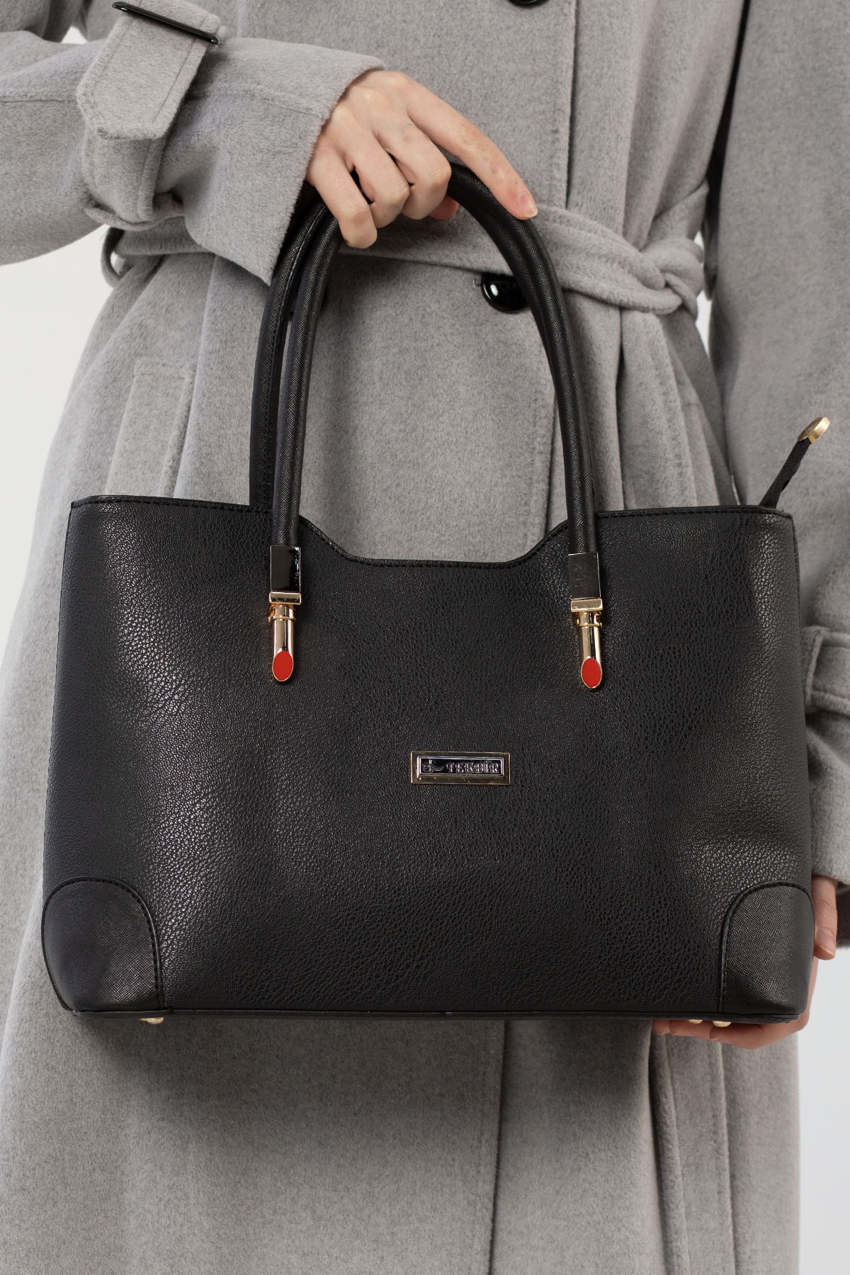 1612 Bayan çanta - Siyah - 1