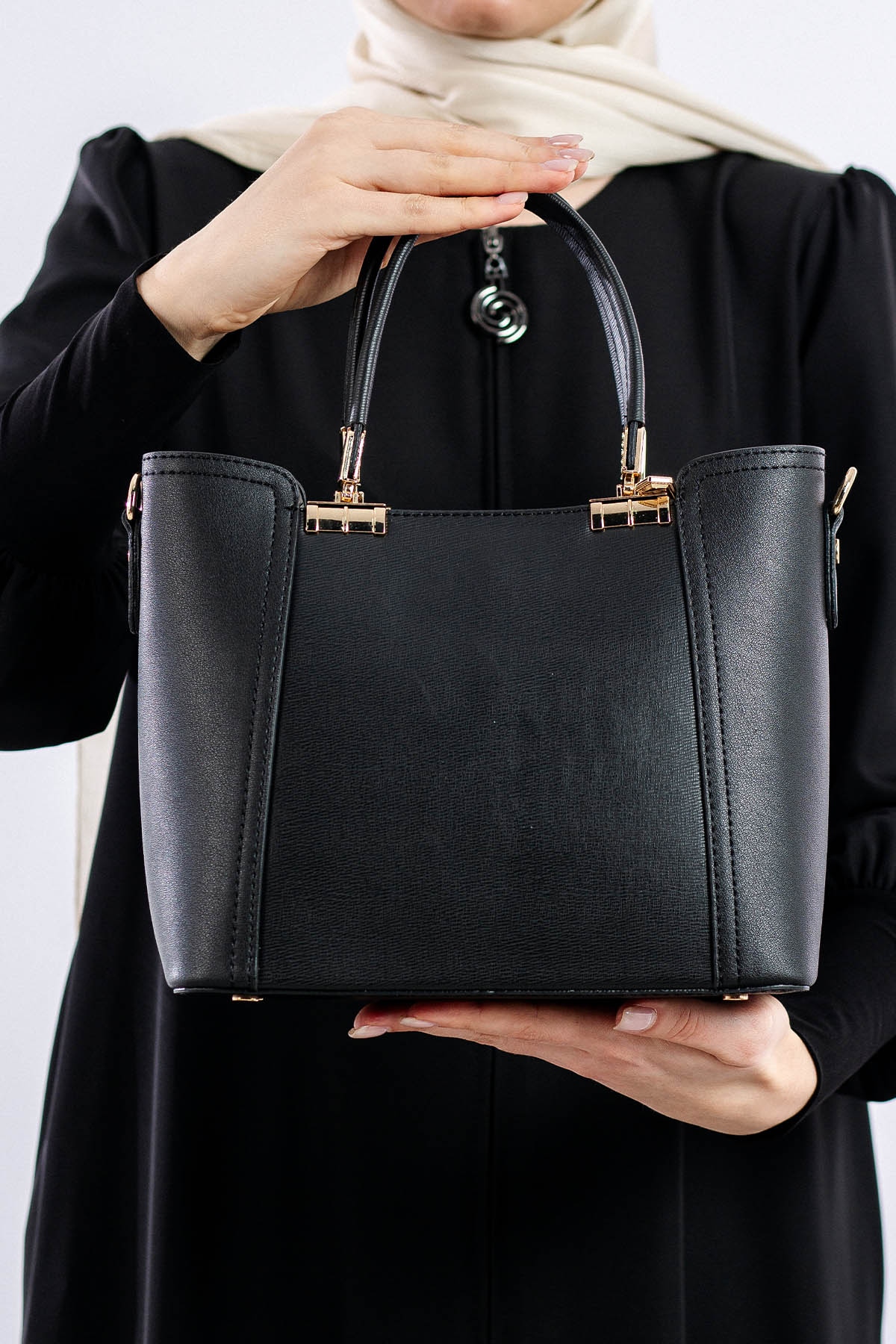 1612 Bayan çanta - Siyah - - 3