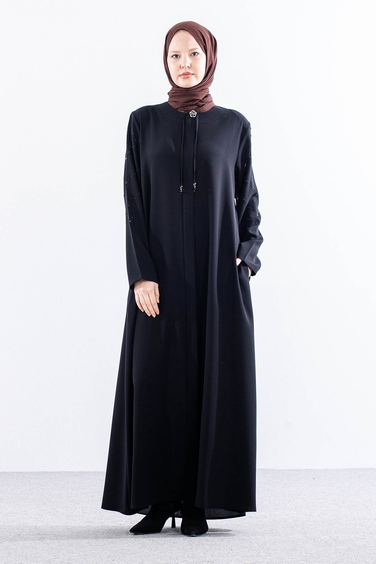 1617 Salfi̇naz Ferace - Petek - Siyah - 1